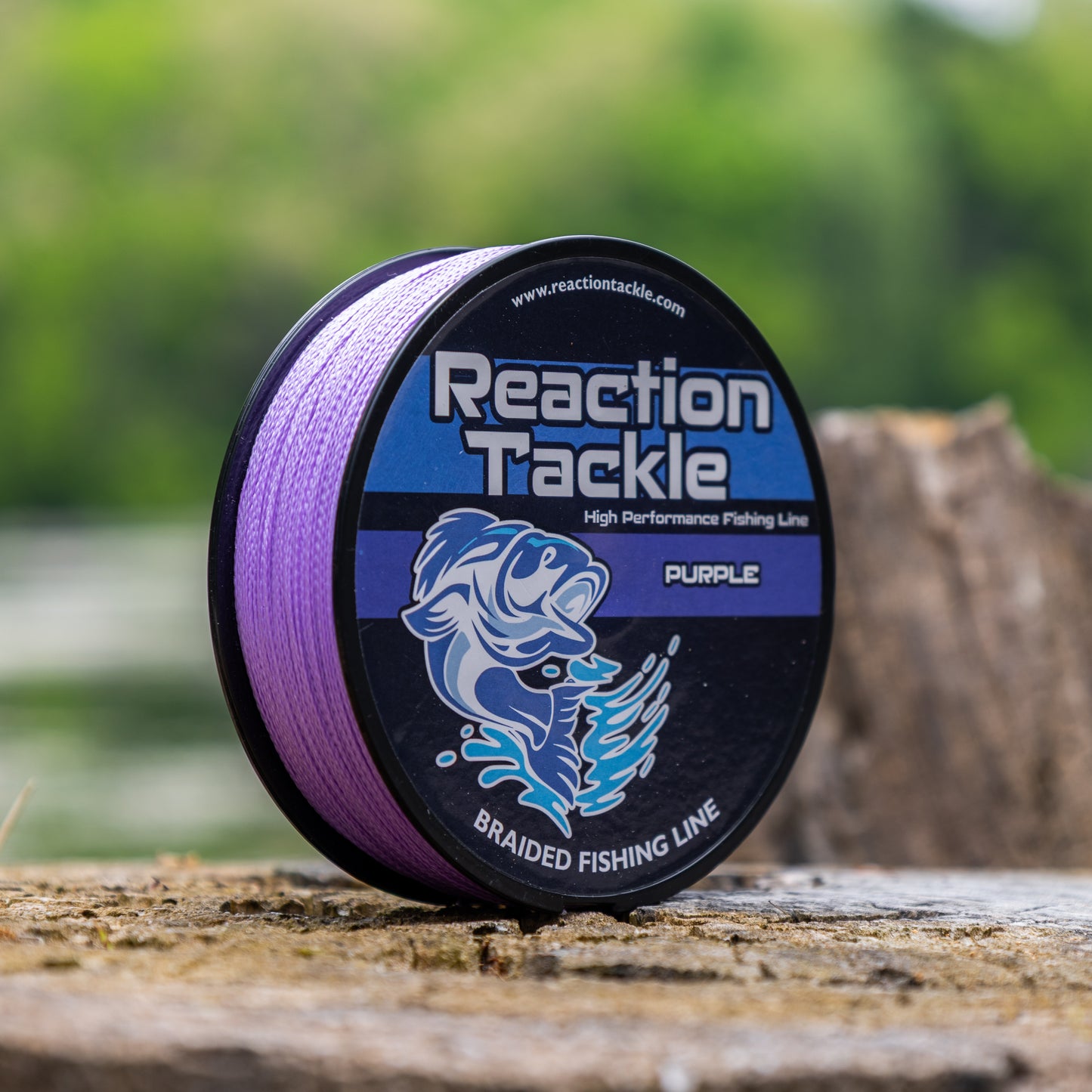 Reaction Tackle Braided Fishing Line - Purple - NEW - Reaction Tackle