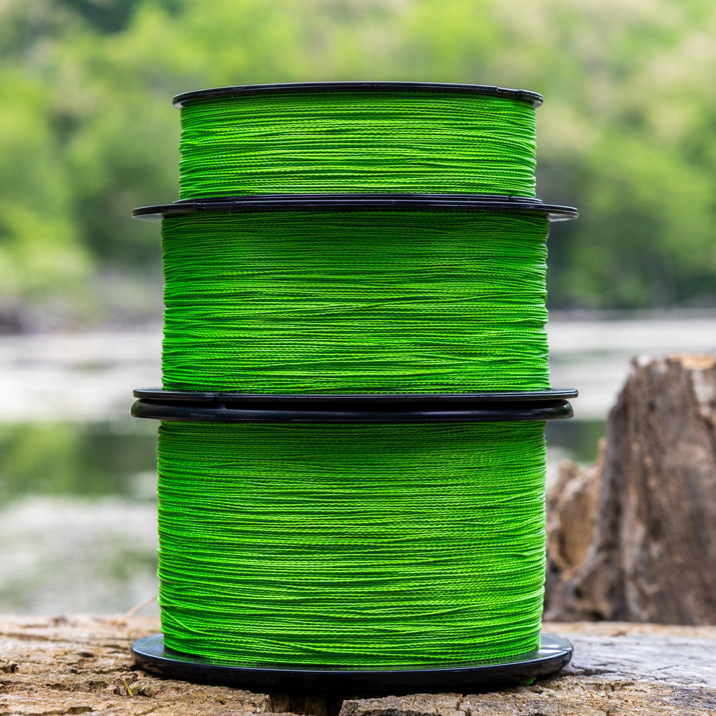 Reaction Tackle Braided Fishing Line - NO FADE Hi Vis Green - NEW - Reaction Tackle
