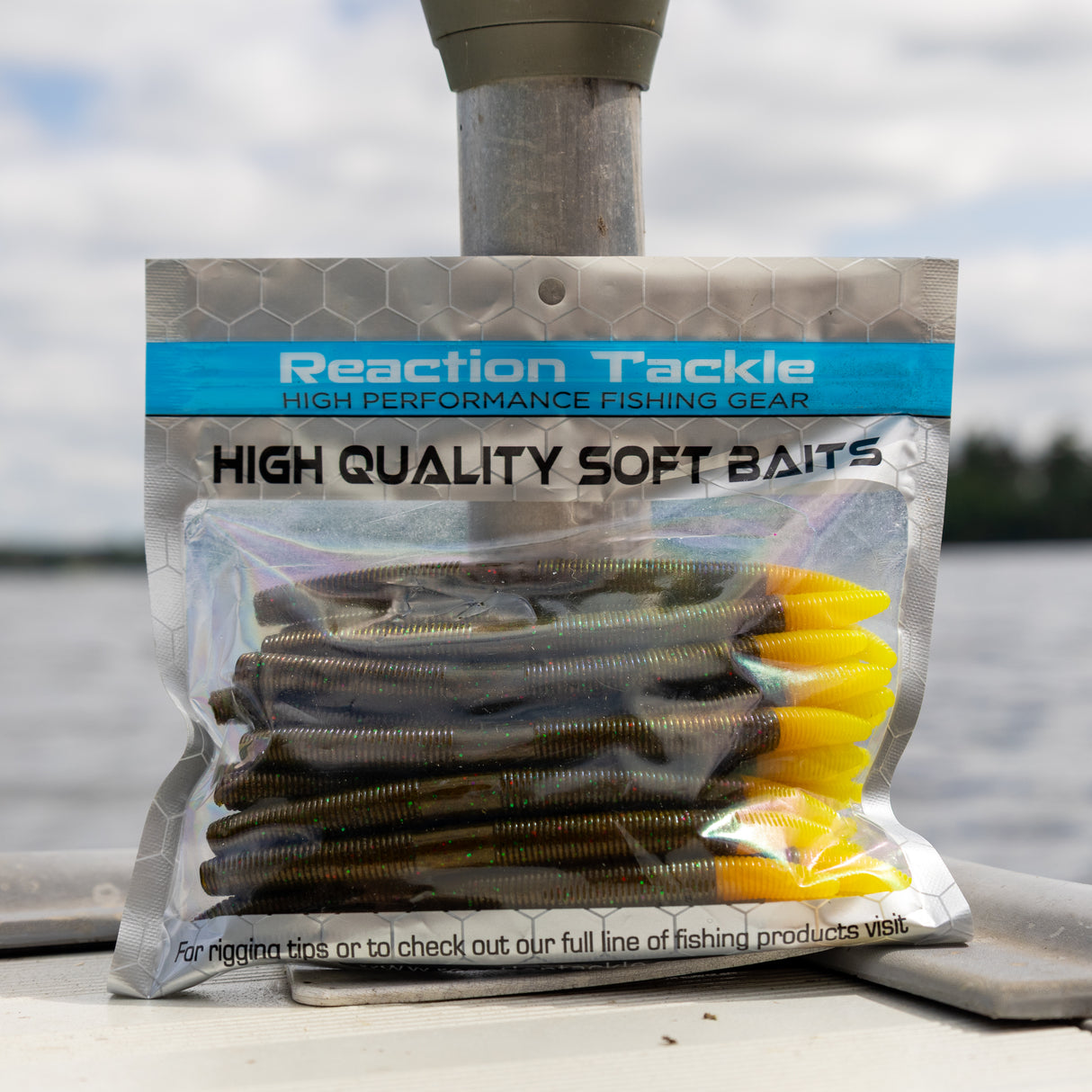 Reaction Tackle Soft Plastic Wacky Worms 5.5in - 24 Pack - Reaction Tackle