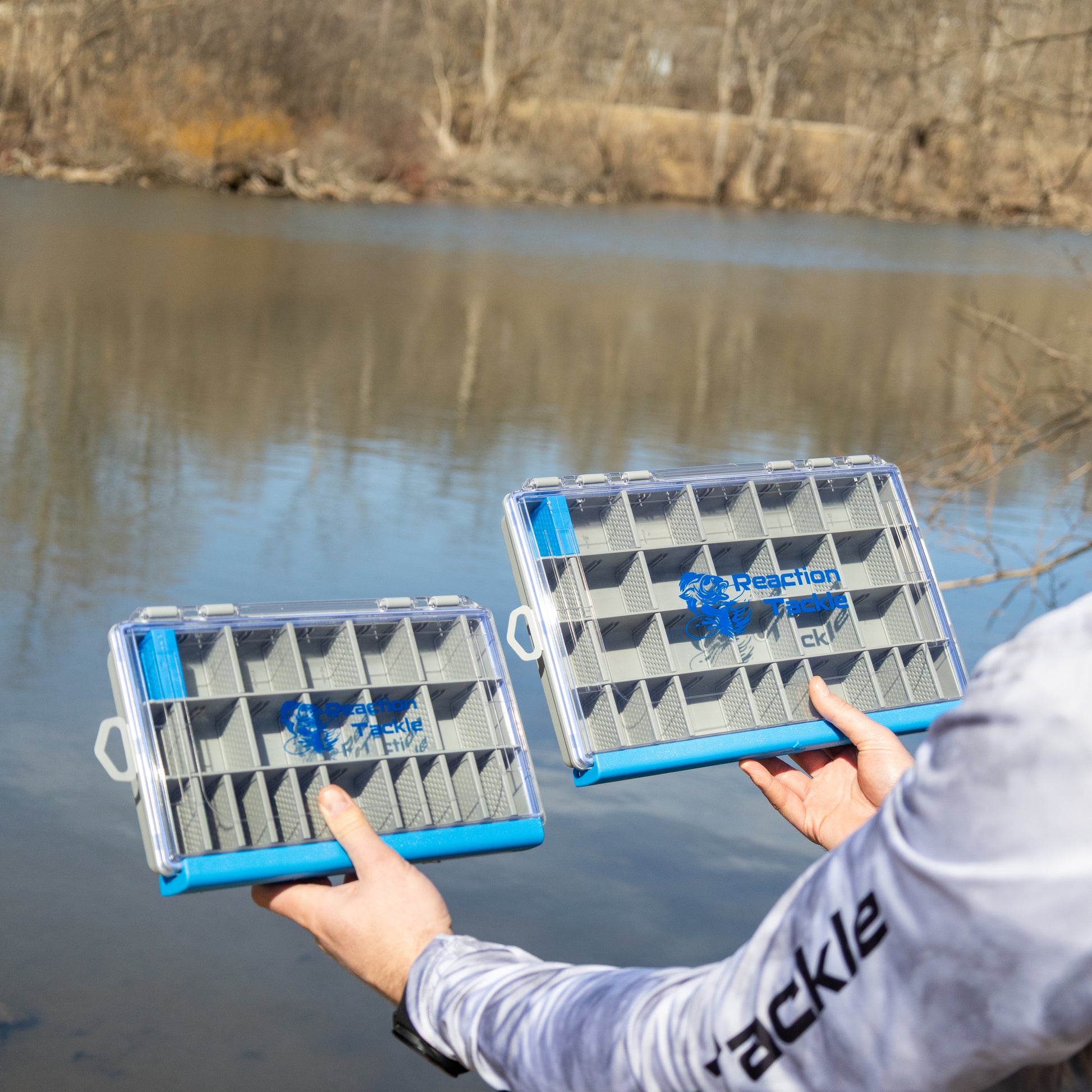 Reaction Tackle Ultra Elite Tackle Tray- 100% Waterproof with Single Clip Design - New - Reaction Tackle