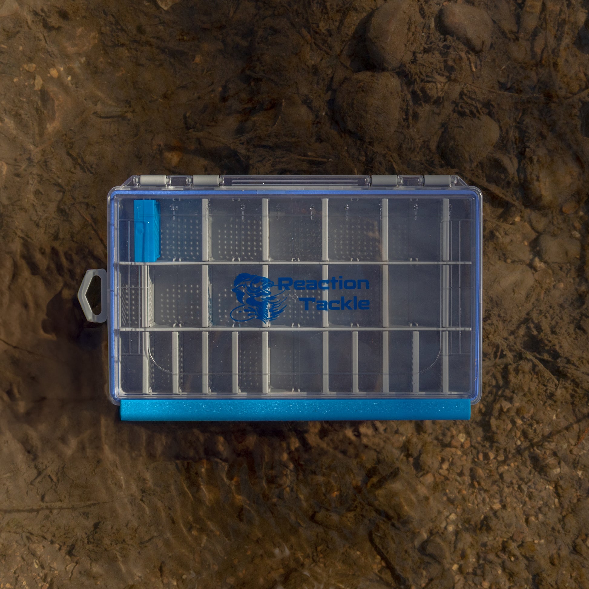 Reaction Tackle Ultra Elite Tackle Tray- 100% Waterproof with Single Clip Design - New - Reaction Tackle