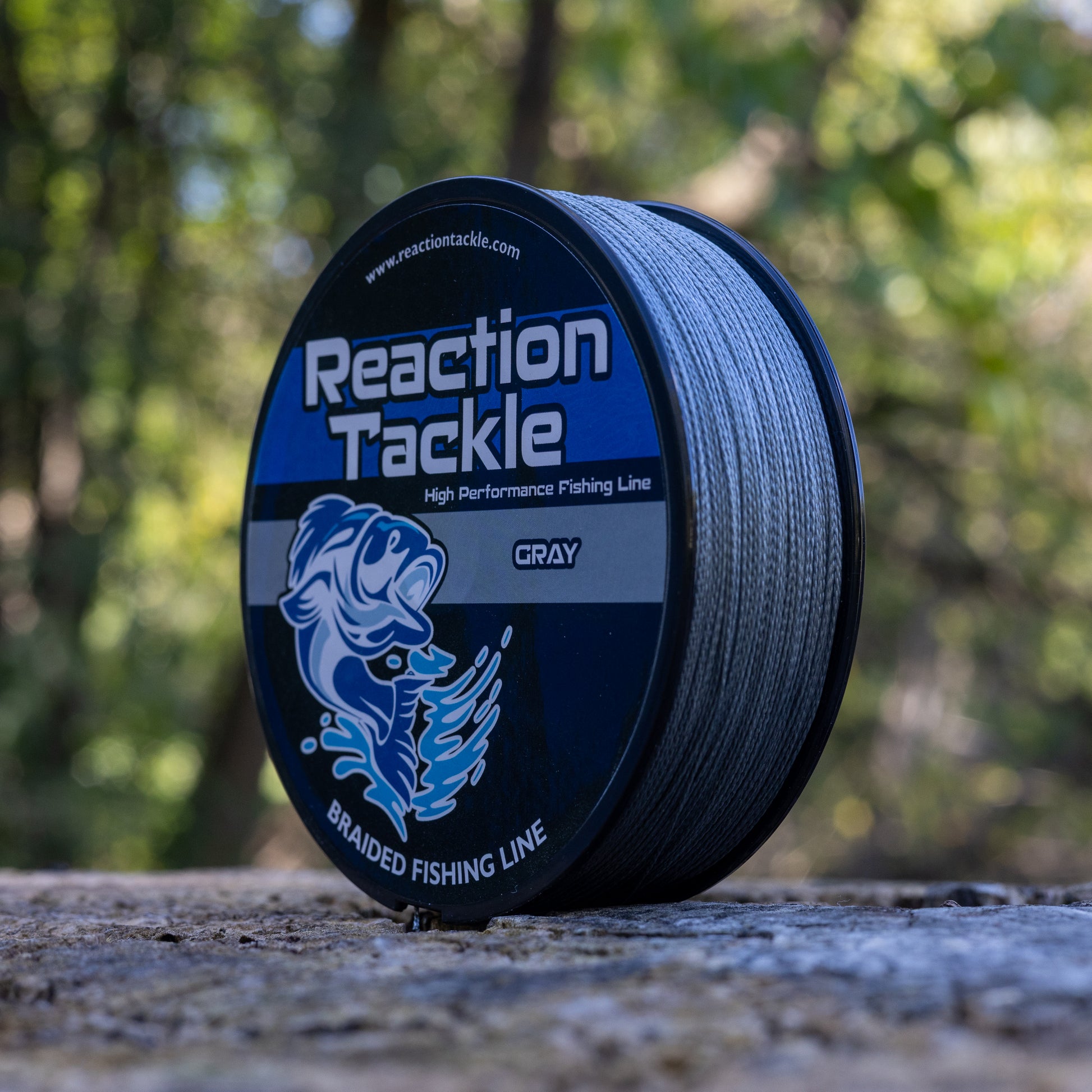 Reaction Tackle Braided Fishing Line - Gray - Reaction Tackle
