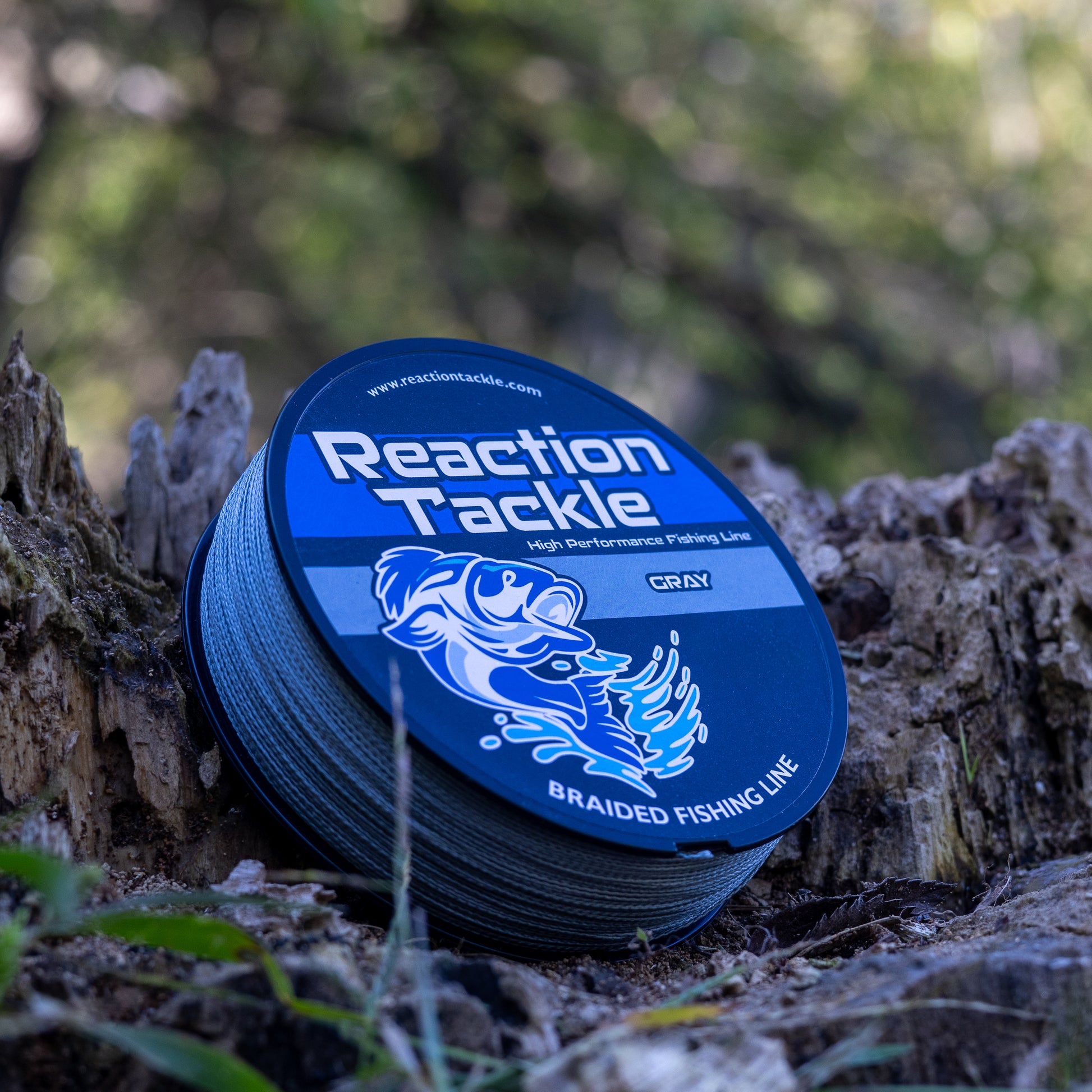 Reaction Tackle Braided Fishing Line - Gray - Reaction Tackle