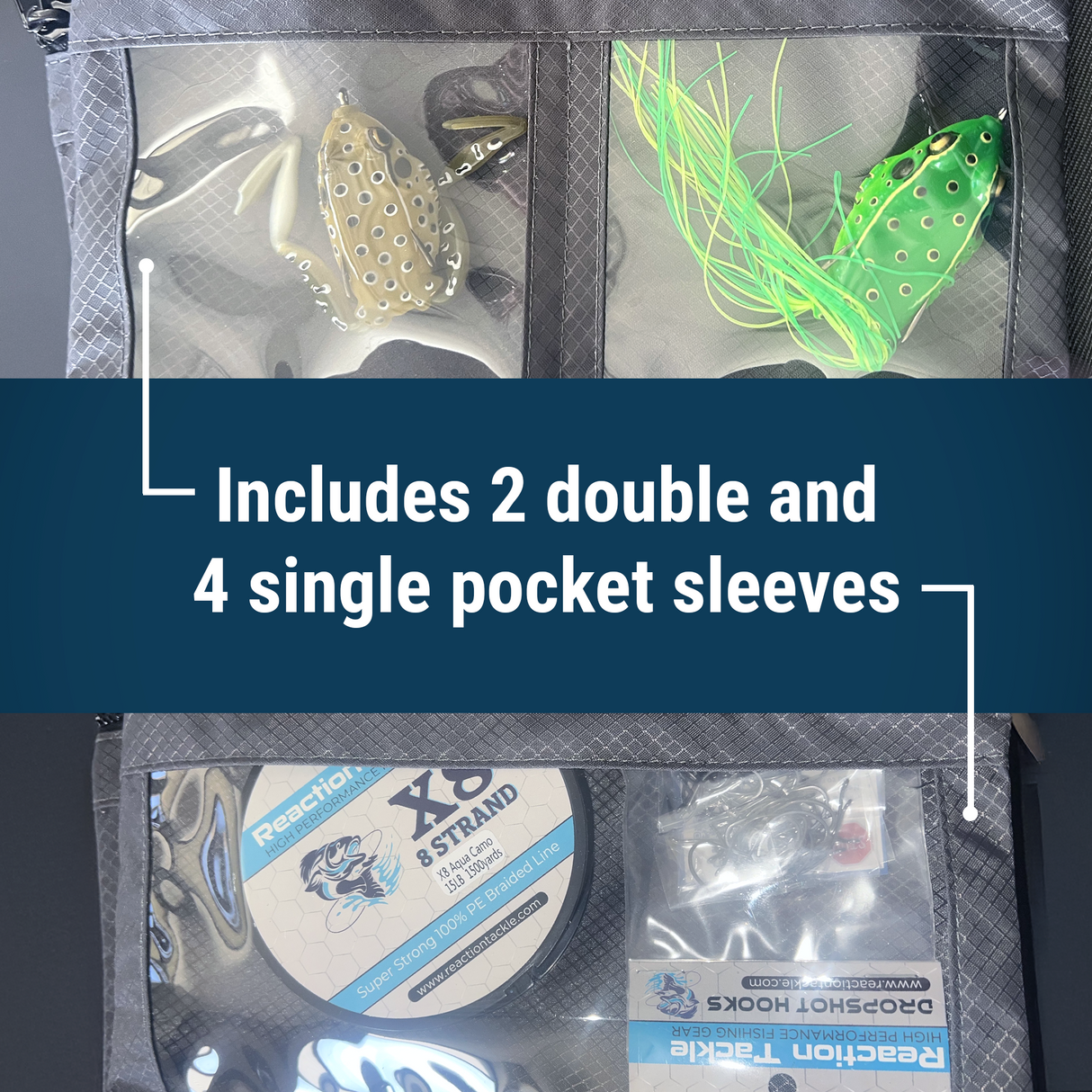 Reaction Tackle Splash Proof Bait Binder and Tackle Storage - New - Reaction Tackle