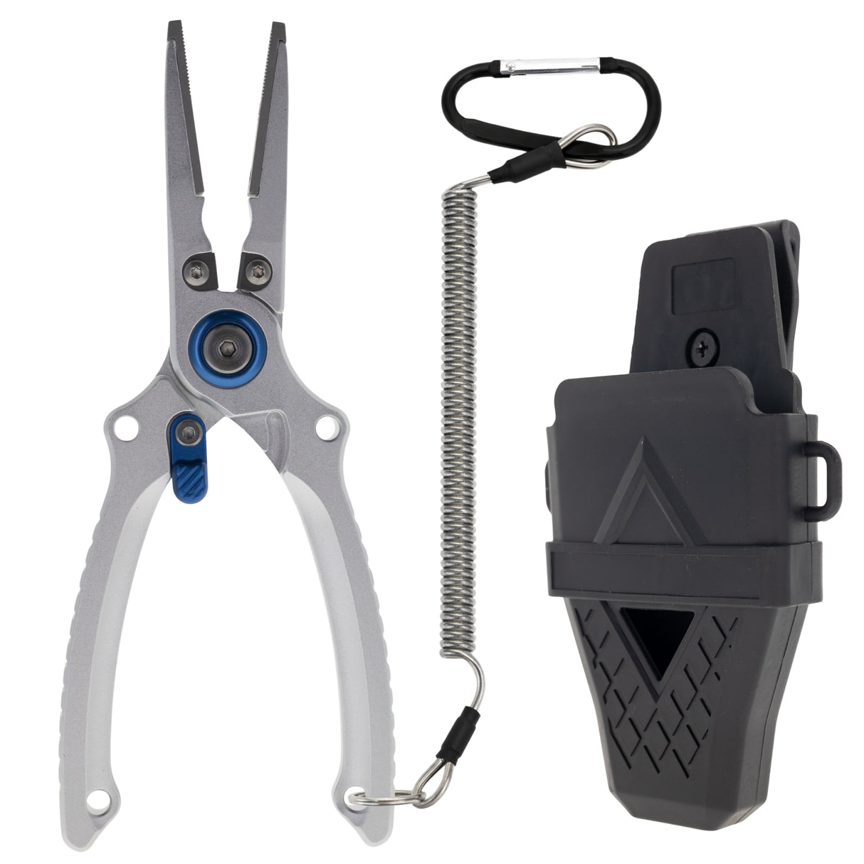 Reaction Tackle Aluminum Fishing Pliers – Split Ring or Straight Nose, Braid Cutter & Hook Remover