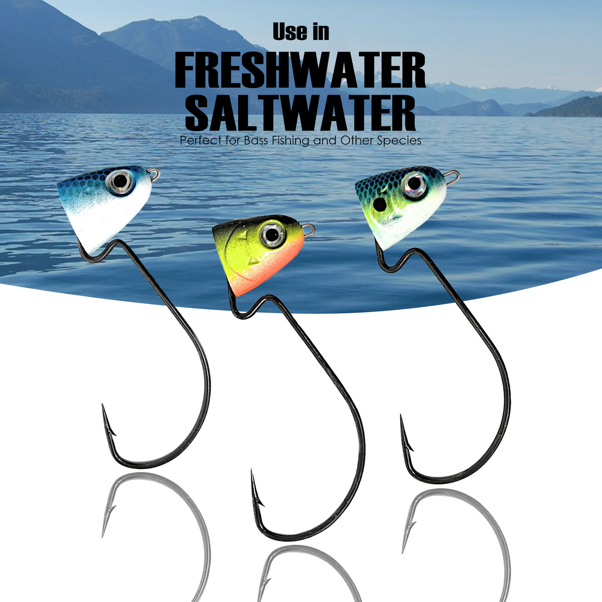 Reaction Tackle Tungsten Swing/ Swimbait Jig Heads - Reaction Tackle