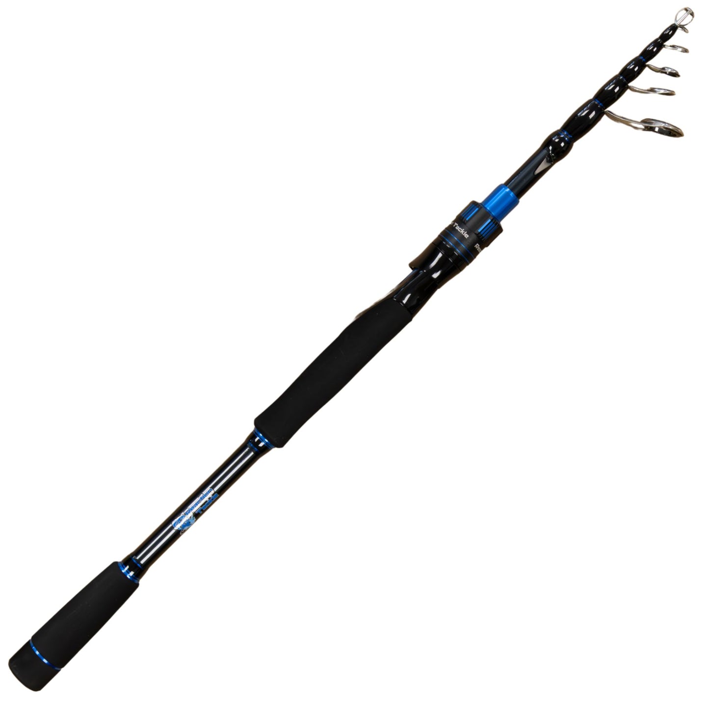 Reaction Tackle Telescopic Spinning Rod – Carbon Travel Fishing Rod – Collapsible Rod for Freshwater and Saltwater - NEW - Reaction Tackle