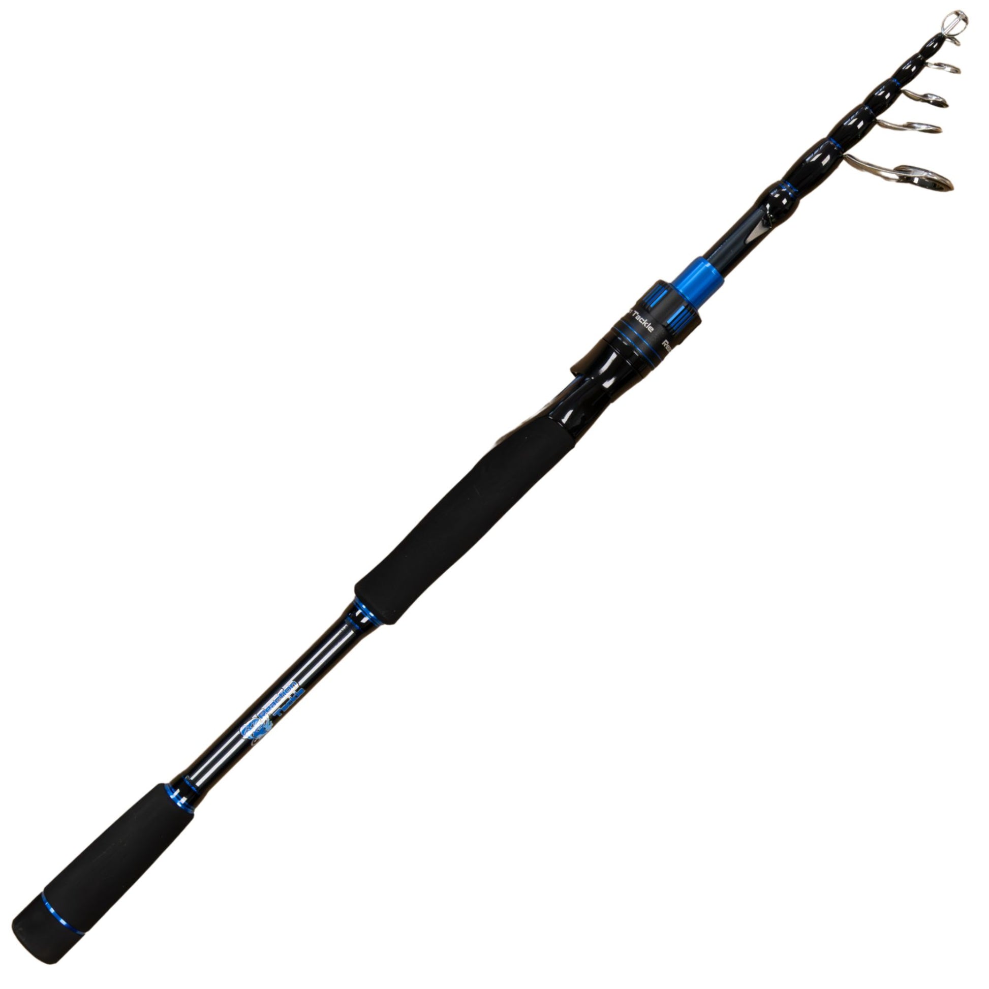 Reaction Tackle Telescopic Spinning Rod – Carbon Travel Fishing Rod – Collapsible Rod for Freshwater and Saltwater - NEW - Reaction Tackle