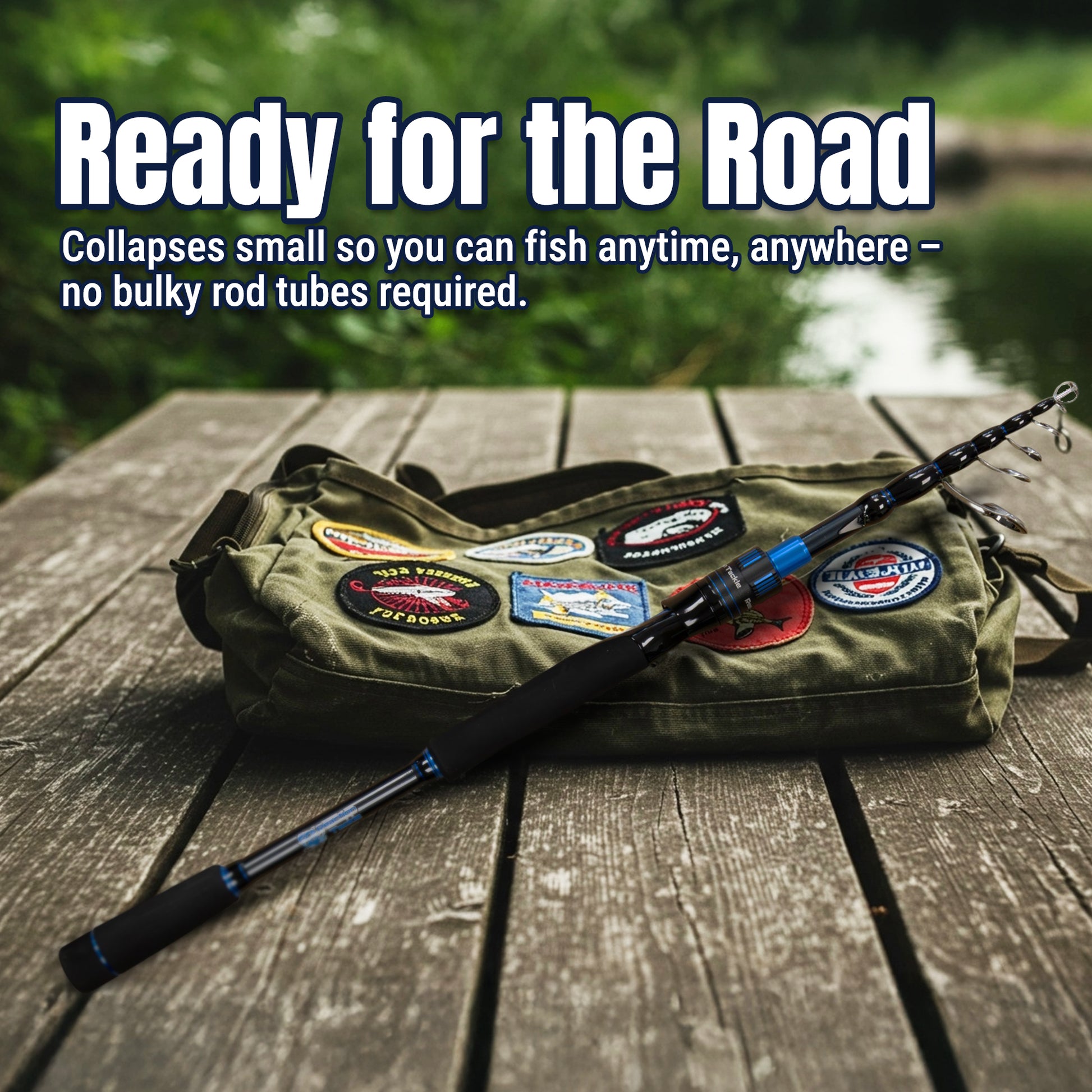 Reaction Tackle Telescopic Spinning Rod – Carbon Travel Fishing Rod – Collapsible Rod for Freshwater and Saltwater - NEW - Reaction Tackle