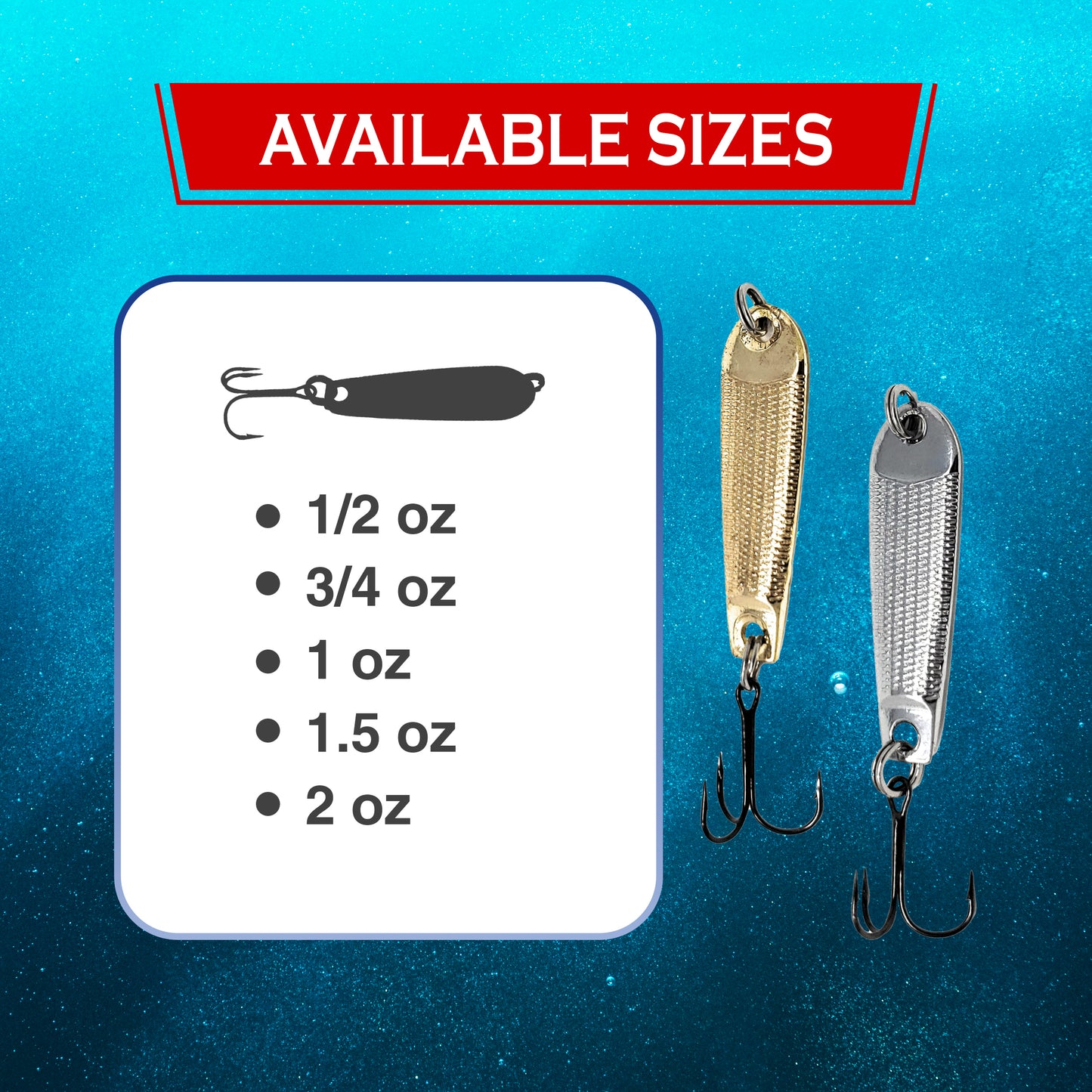 Reaction Tackle Tungsten Jigging Spoons (2-Pack) - Reaction Tackle