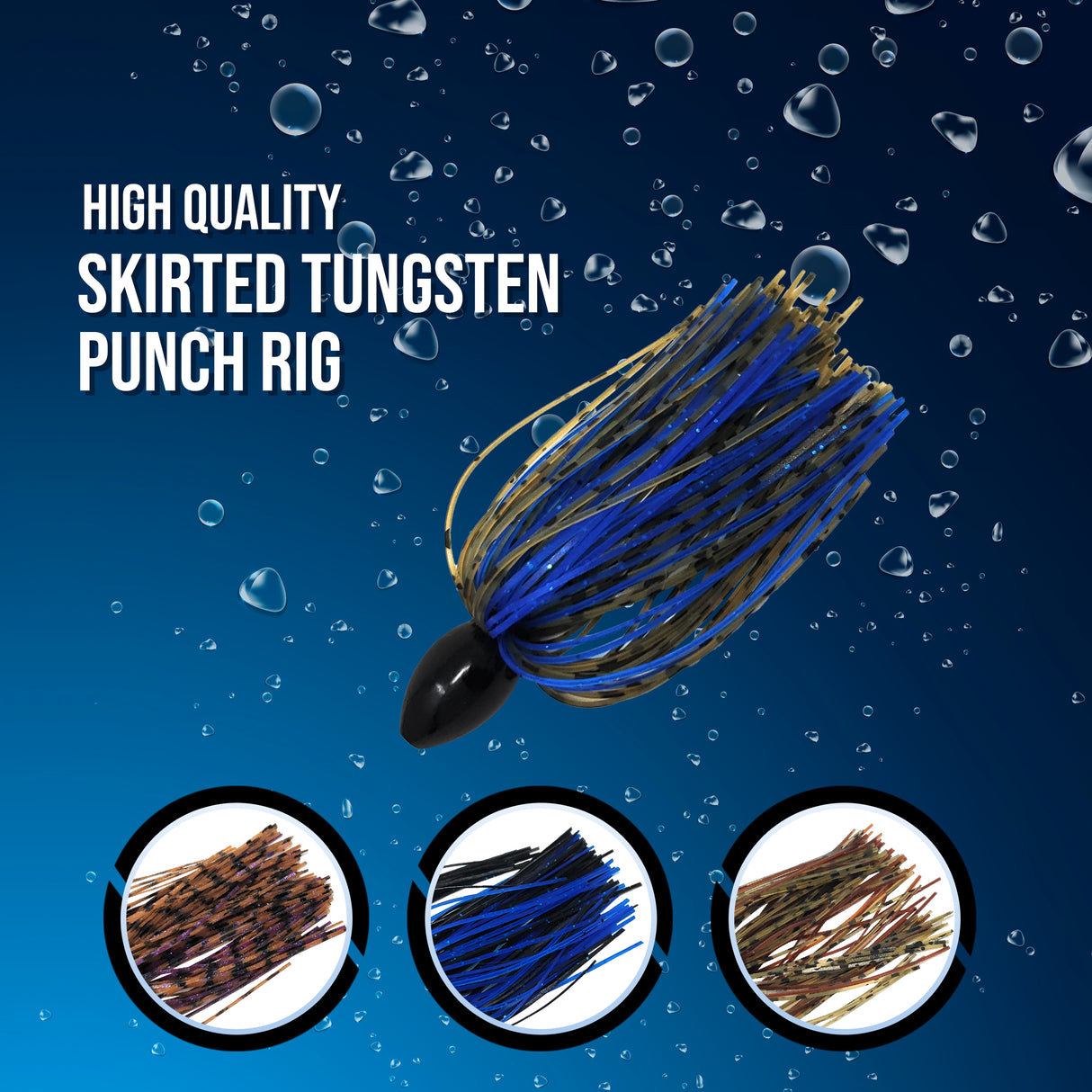 Reaction Tackle Tungsten Punch Rig/Punch Weight with Skirt - Reaction Tackle