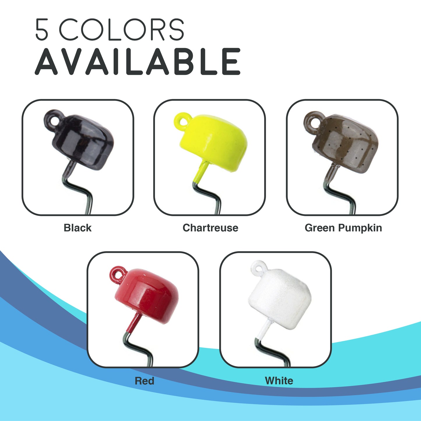 Reaction Tackle Tungsten Ned Rig-Shroom Jigs (5-Pack) - Reaction Tackle