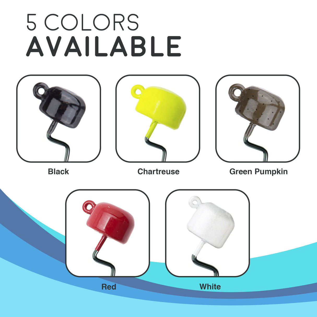 Reaction Tackle Tungsten Ned Rig-Shroom Jigs (5-Pack) - Reaction Tackle