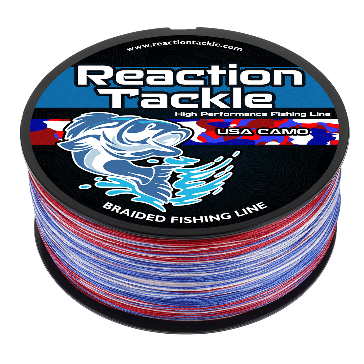 Reaction Tackle Braided Fishing Line - USA Camo - Reaction Tackle