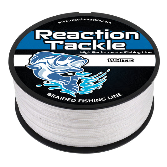 Reaction Tackle Braided Fishing Line - White - Reaction Tackle
