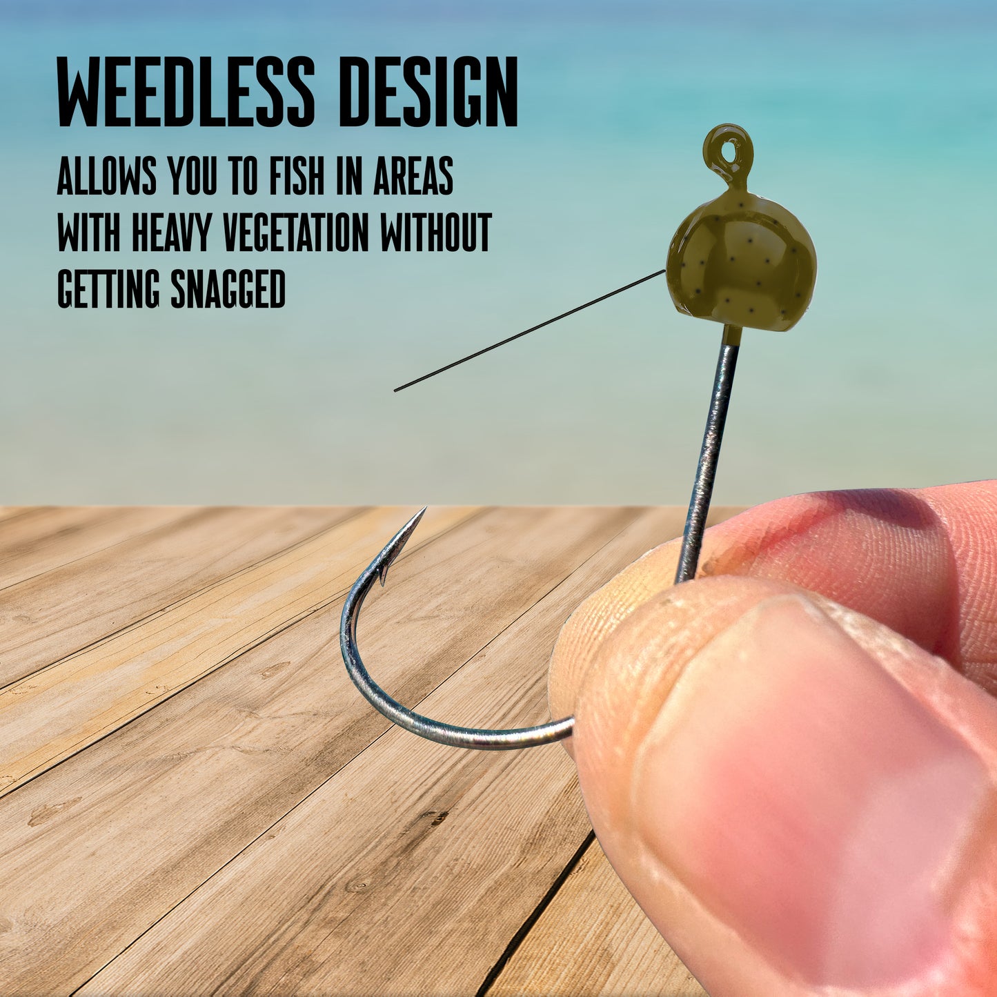 Reaction Tackle Tungsten Wacky Jig Heads (5-PACK) - Reaction Tackle