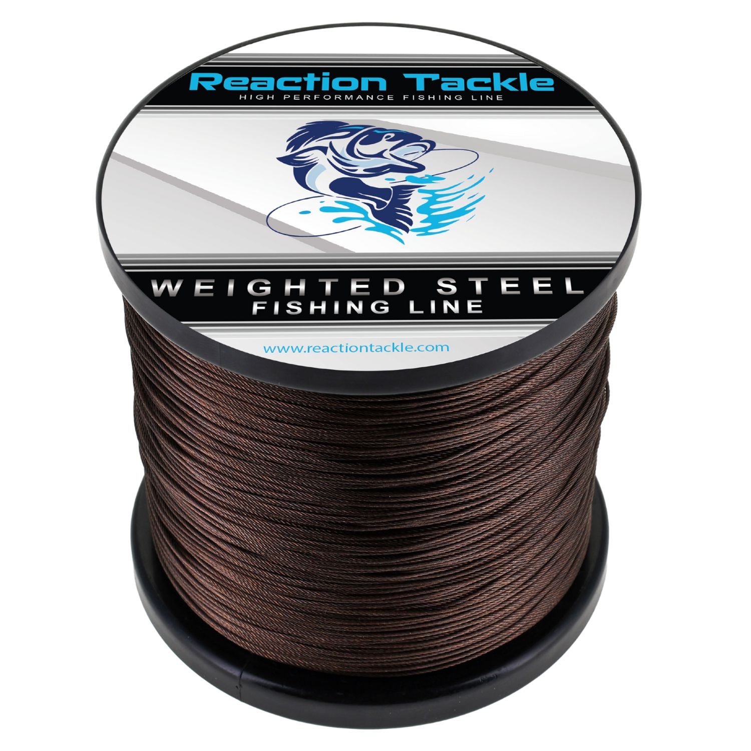 Reaction Tackle Weighted Stainless Steel Trolling Line 45LB- Premium Weighted Fishing Wire - Reaction Tackle
