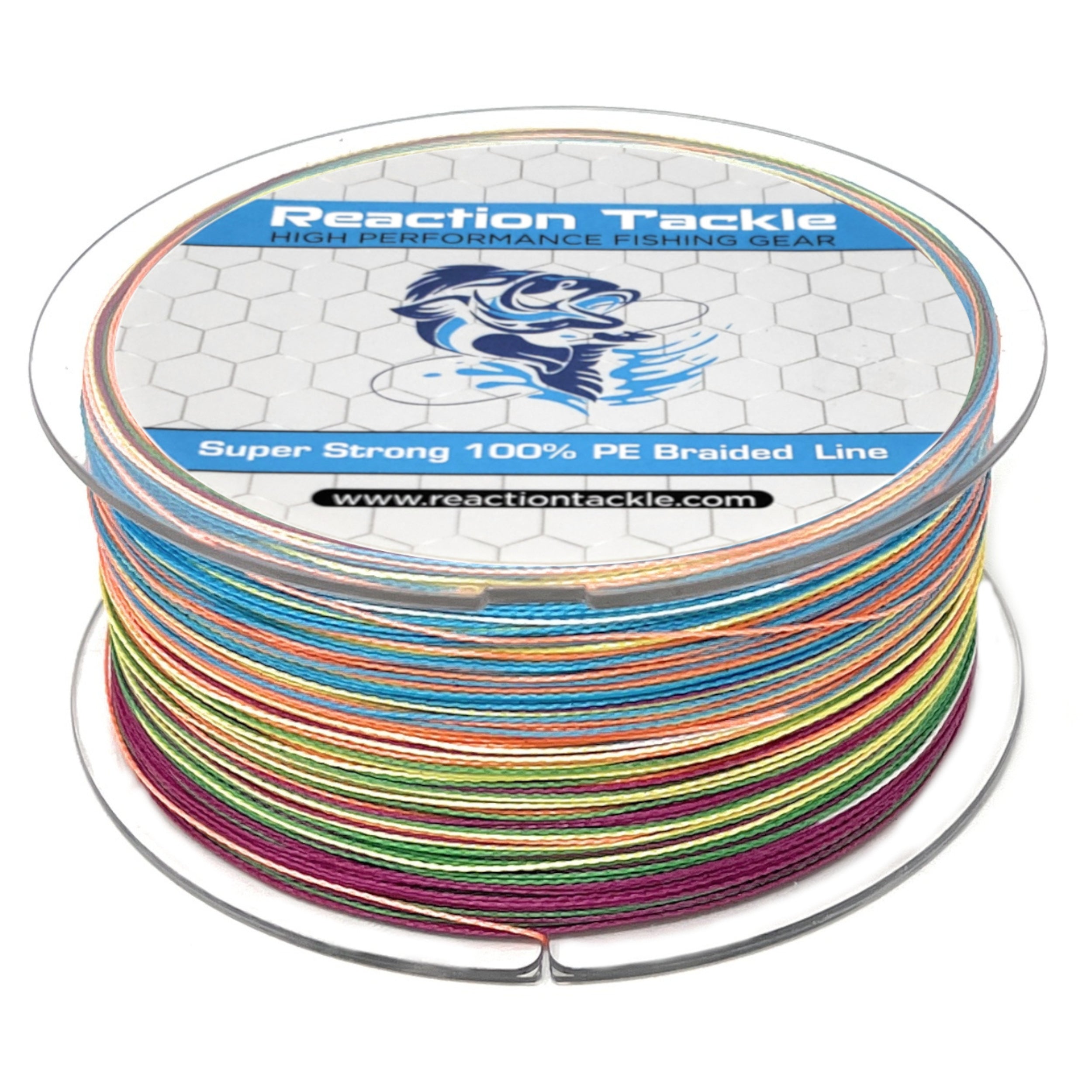 Reaction Tackle Braided Fishing Line - Pro Grade Power Performance for  Saltwater or Freshwater - Colored Diamond Braid for Extra Visibility Hi Vis  Yellow 30 LB (500 yards)