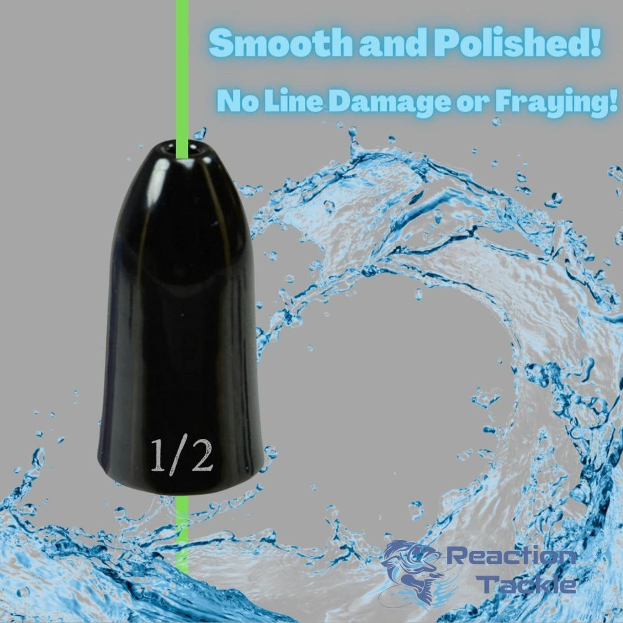 Reaction Tackle Tungsten Worm Weights / Bullet Shaped Sinkers - Reaction Tackle