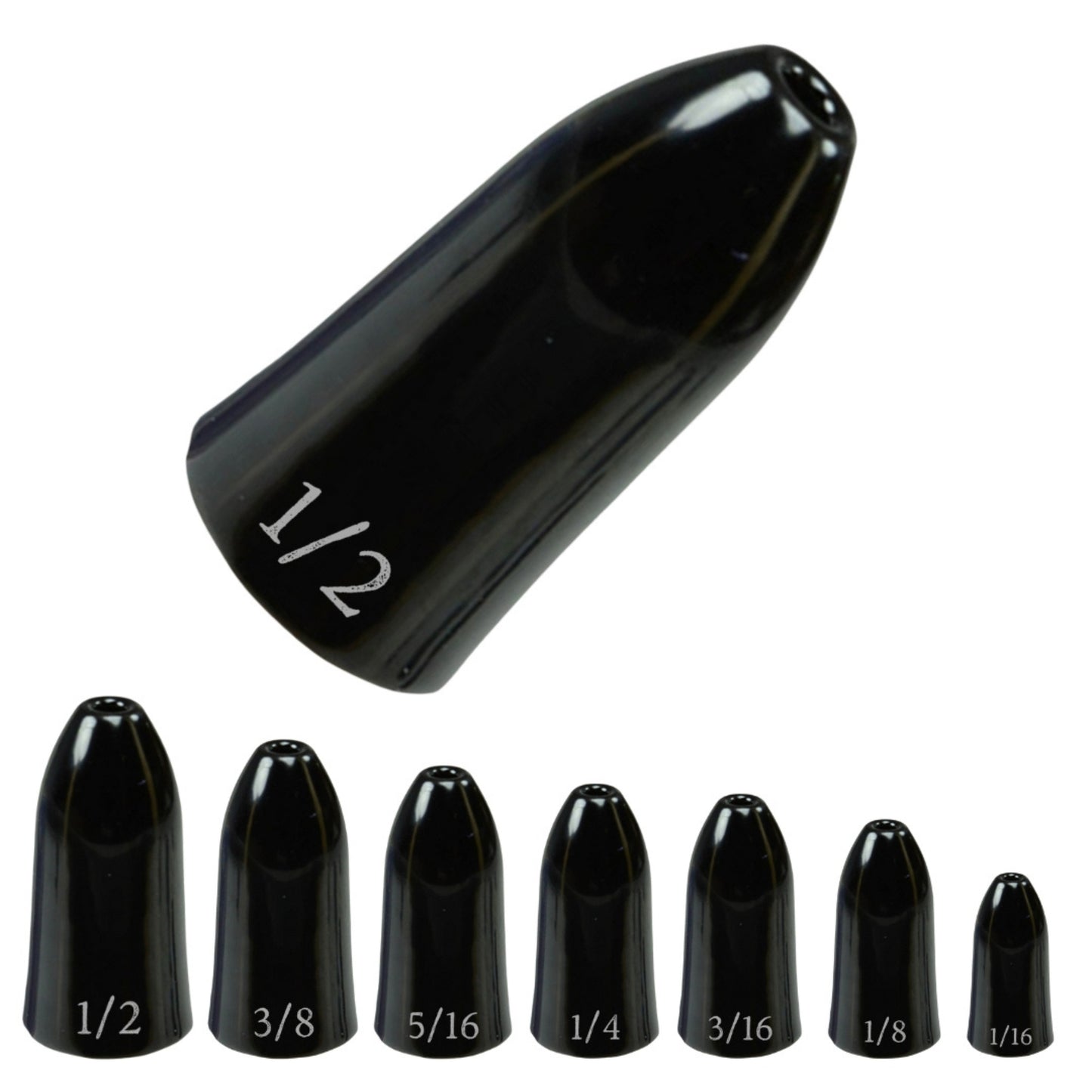 Reaction Tackle Tungsten Worm Weights / Bullet Shaped Sinkers - Reaction Tackle