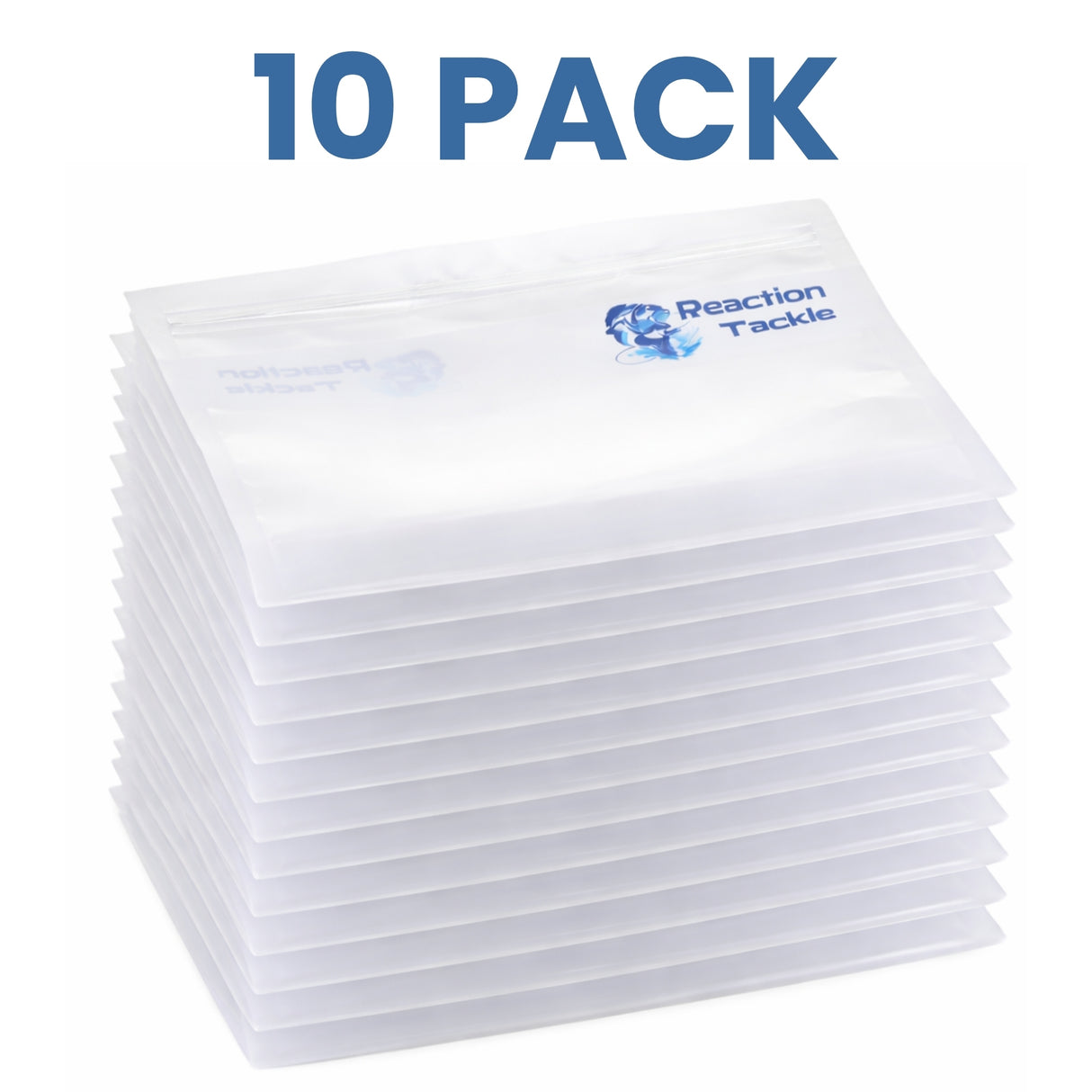 Reaction Tackle Clear Bait Bags – Soft Plastics and more- Or - image 14