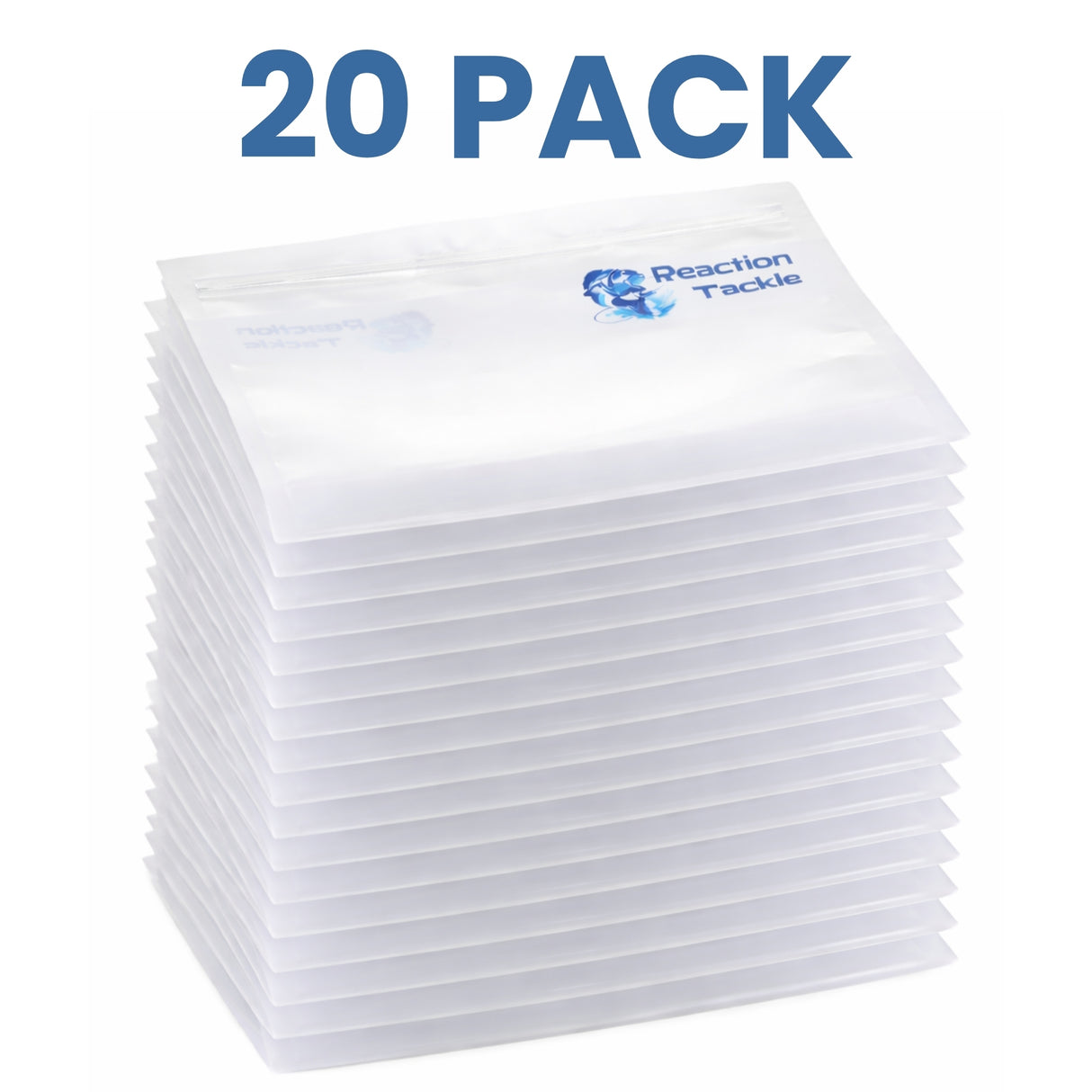 Reaction Tackle Clear Bait Bags – Soft Plastics and more- Or - image 15