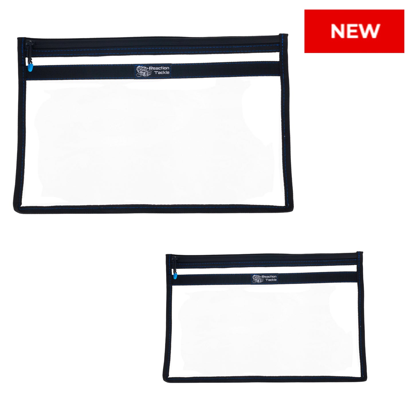 Reaction Tackle Clear Storage Bag Tackle Pak – Water-Resistant Plastic Storage - New - Reaction Tackle
