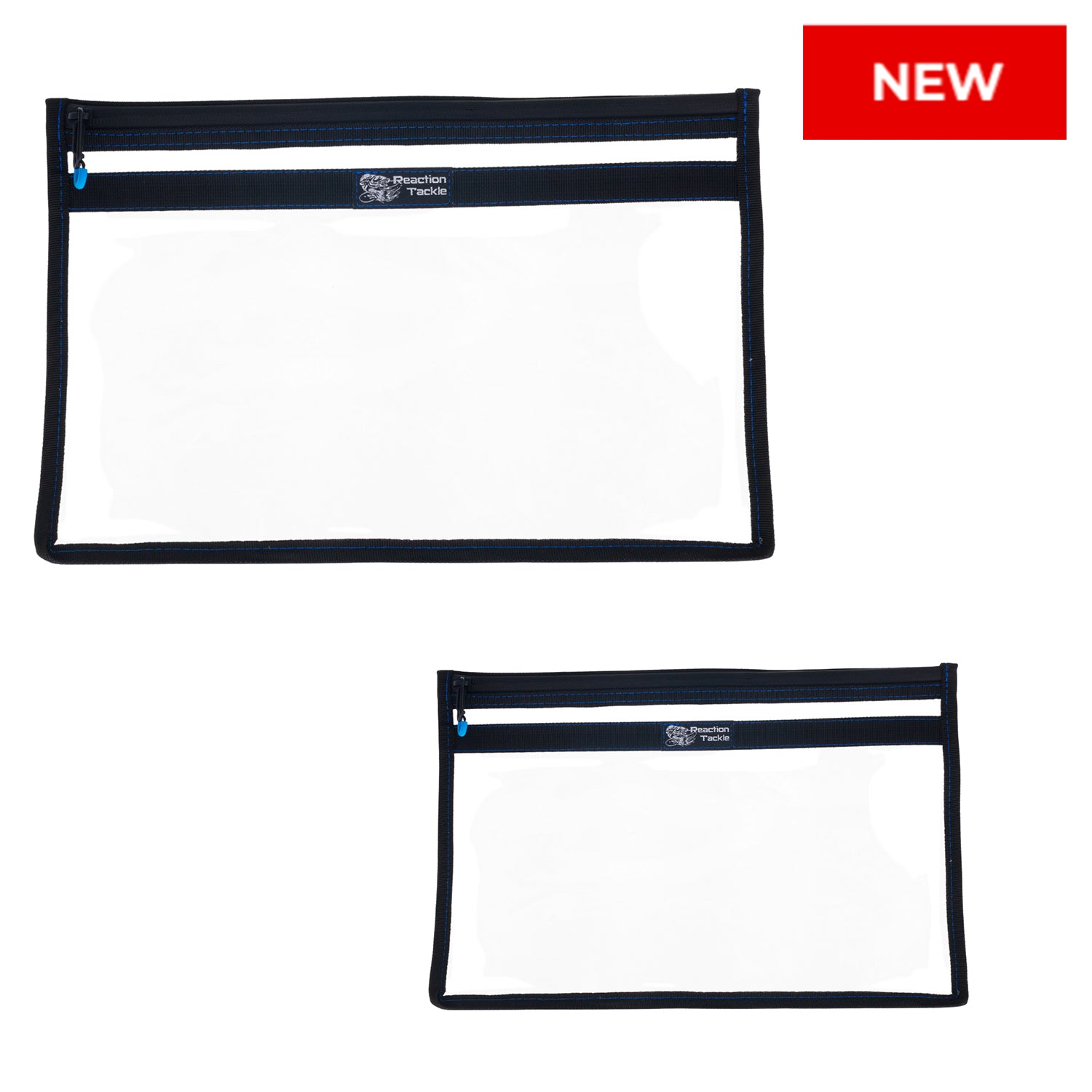 Reaction Tackle Clear Storage Bag Tackle Pak – Water-Resistant Plastic Storage - New - Reaction Tackle