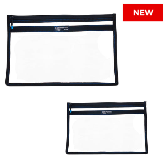 Reaction Tackle Clear Storage Bag Tackle Pak – Water-Resistant Plastic Storage - New - Reaction Tackle