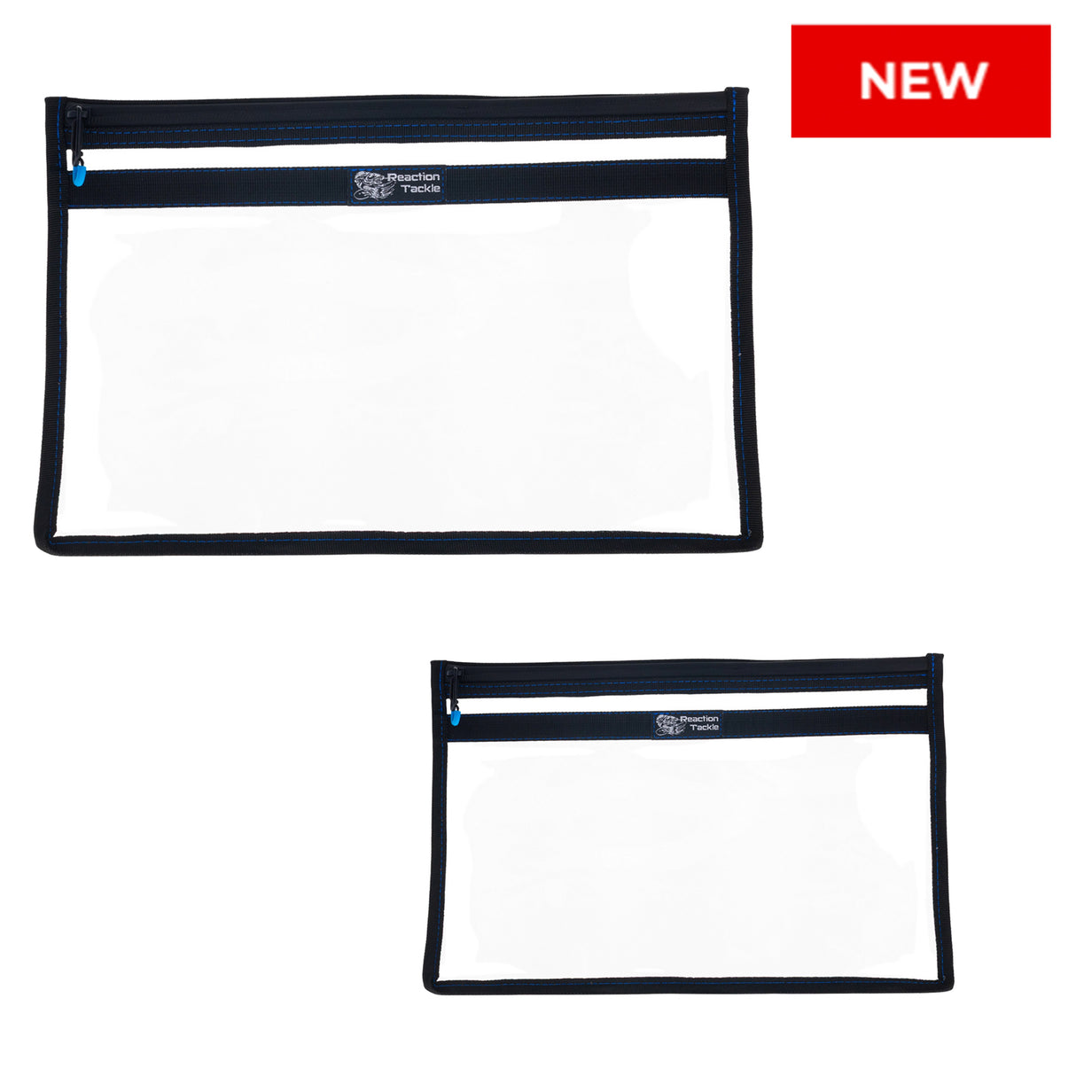 Reaction Tackle Clear Storage Bag Tackle Pak – Water-Resistant Plastic Storage - New - Reaction Tackle