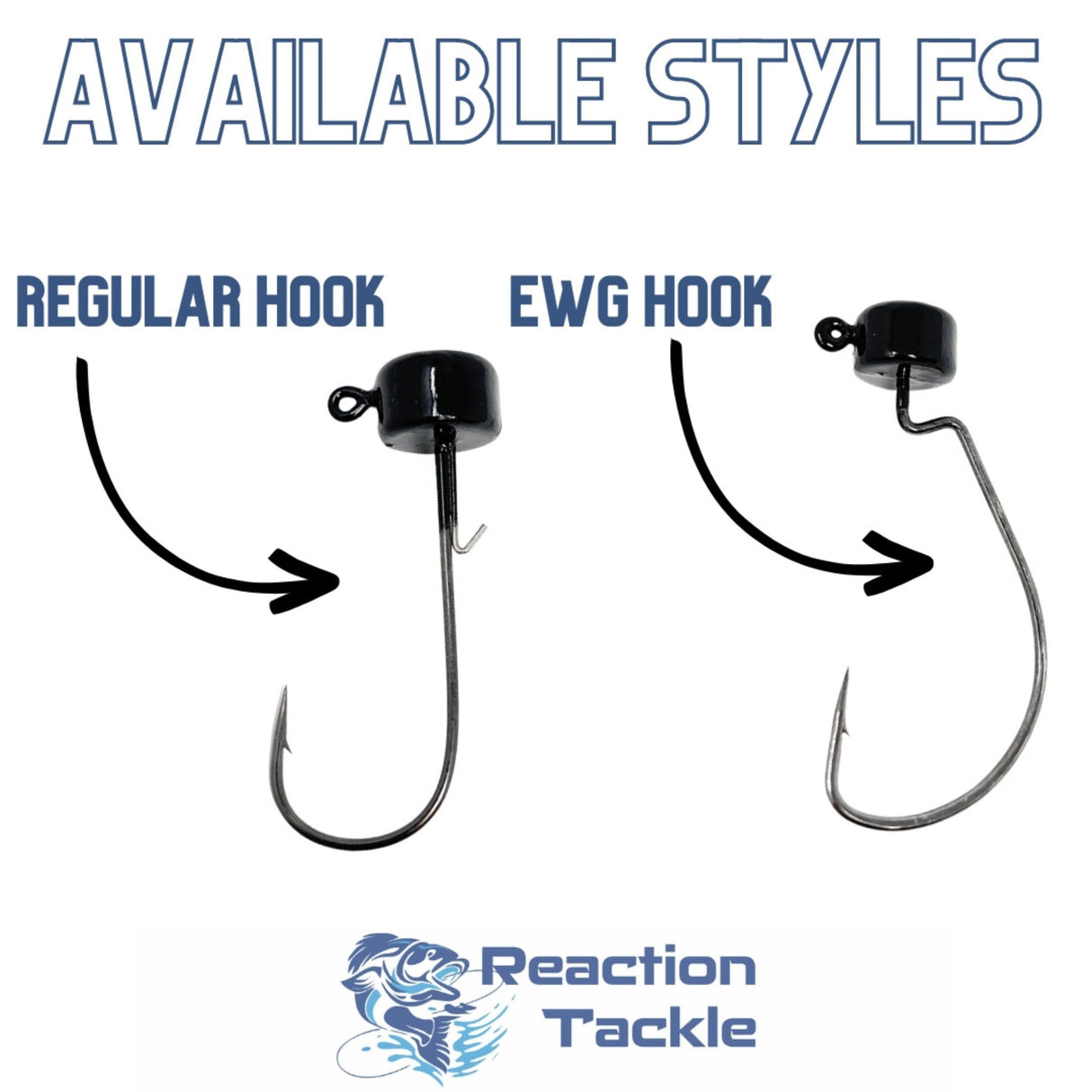 Reaction Tackle Lead Ned Rig - Shroom Jigs (25-Pack) - Reaction Tackle