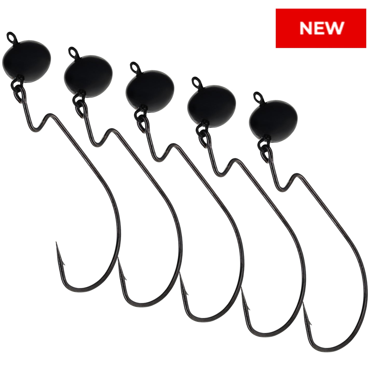 Reaction Tackle Lead Swing Football Jigs- 5-PACK - New - Reaction Tackle