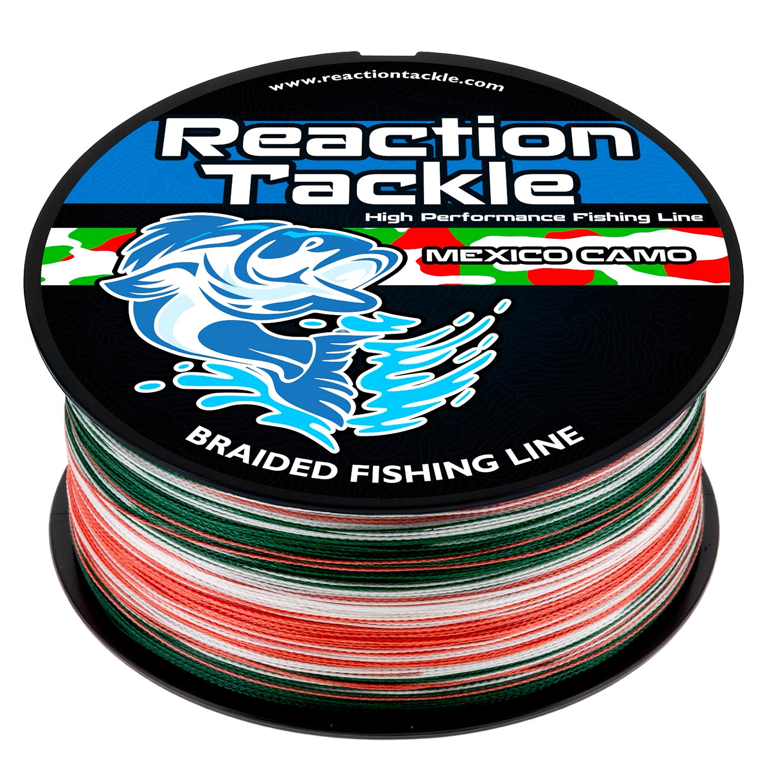 Reaction Tackle Braided Fishing Line - Mexico Camo - NEW - Reaction Tackle