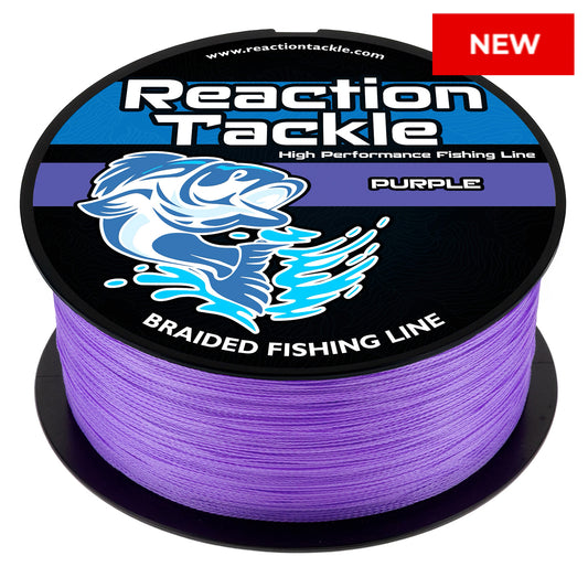 Reaction Tackle Braided Fishing Line - Purple - NEW - Reaction Tackle
