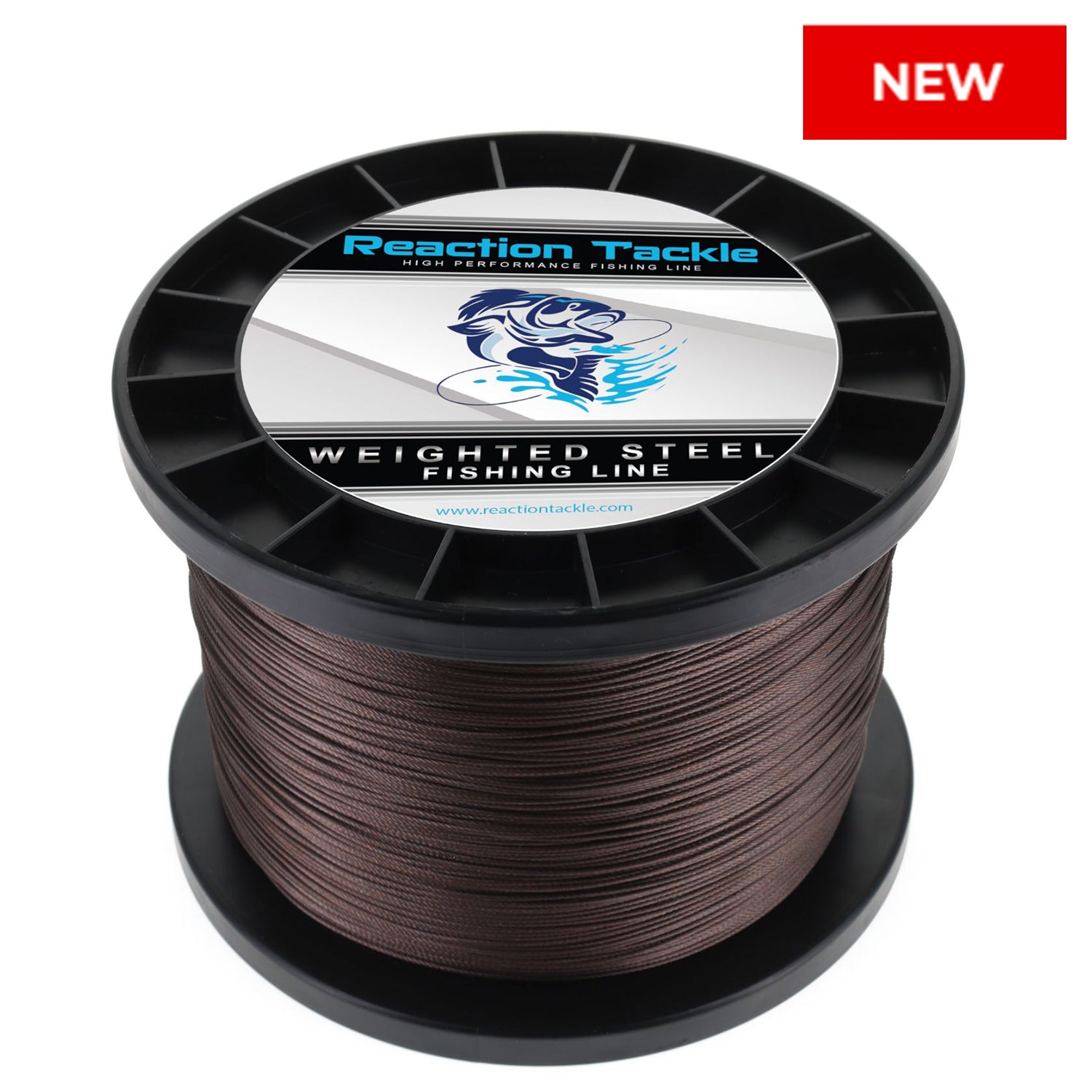 Reaction Tackle Weighted Stainless Steel Trolling Line 45LB- Premium Weighted Fishing Wire - New - Reaction Tackle