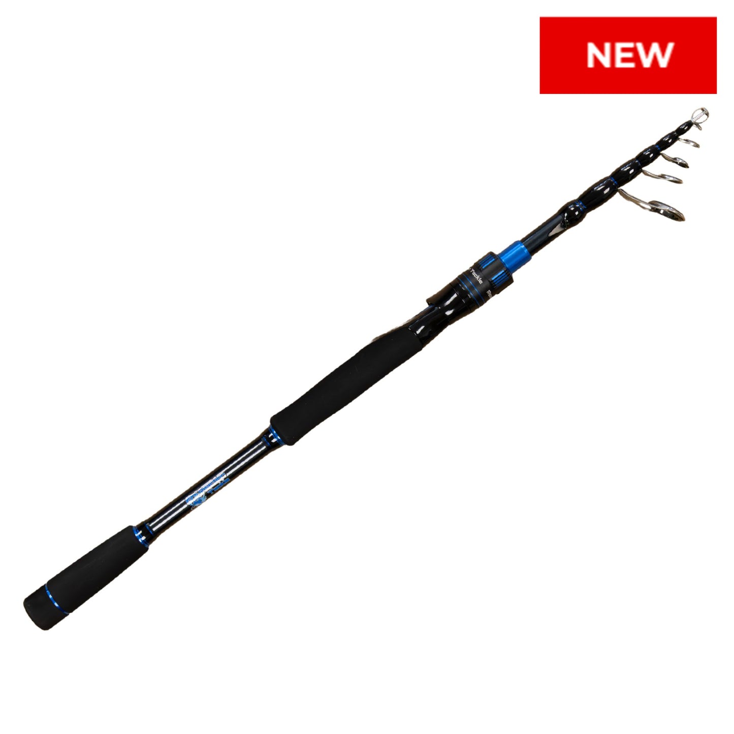Reaction Tackle Telescopic Spinning Rod – Carbon Travel Fishing Rod – Collapsible Rod for Freshwater and Saltwater - NEW - Reaction Tackle