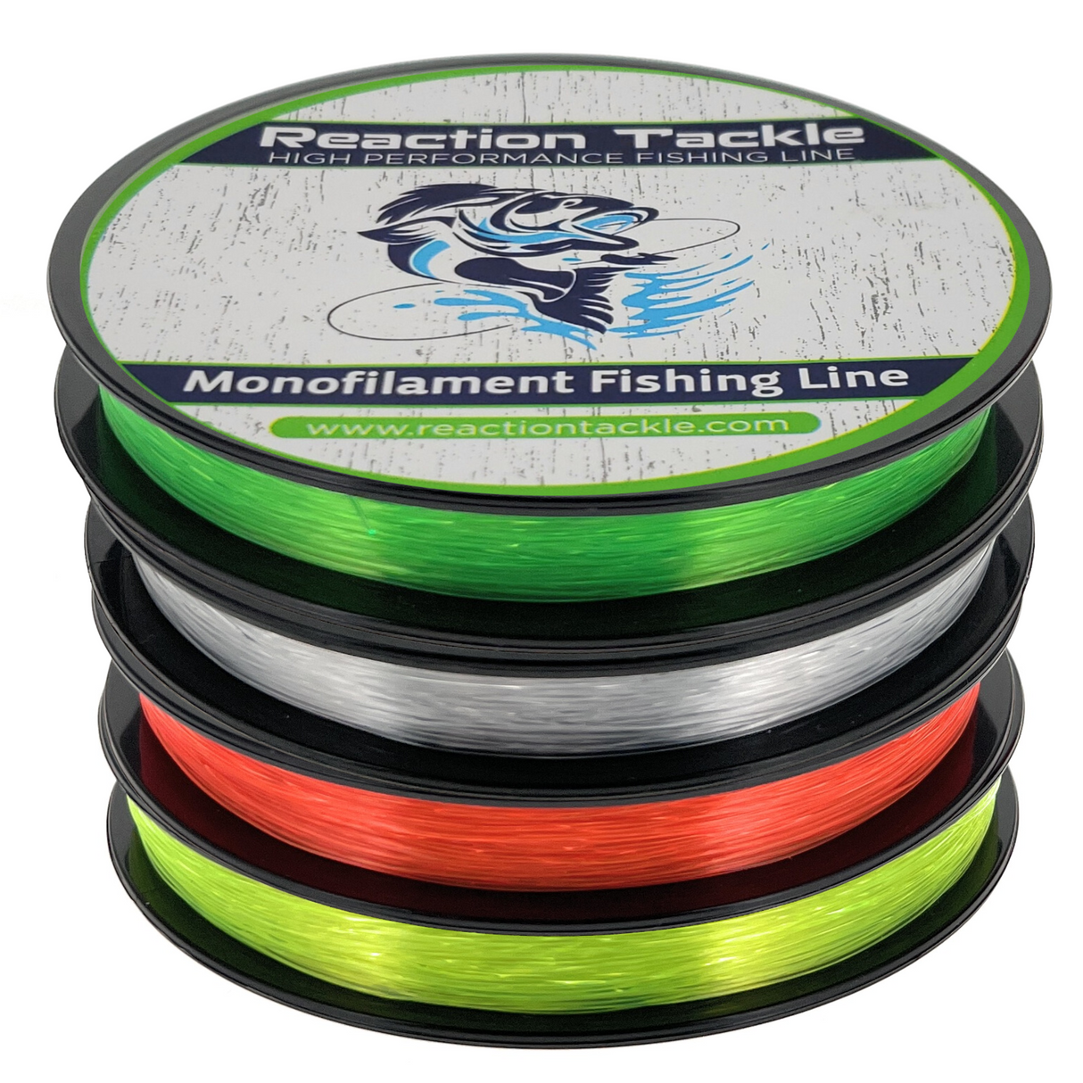 Reaction Tackle Nylon Monofilament Fishing Line 350-yard Spools