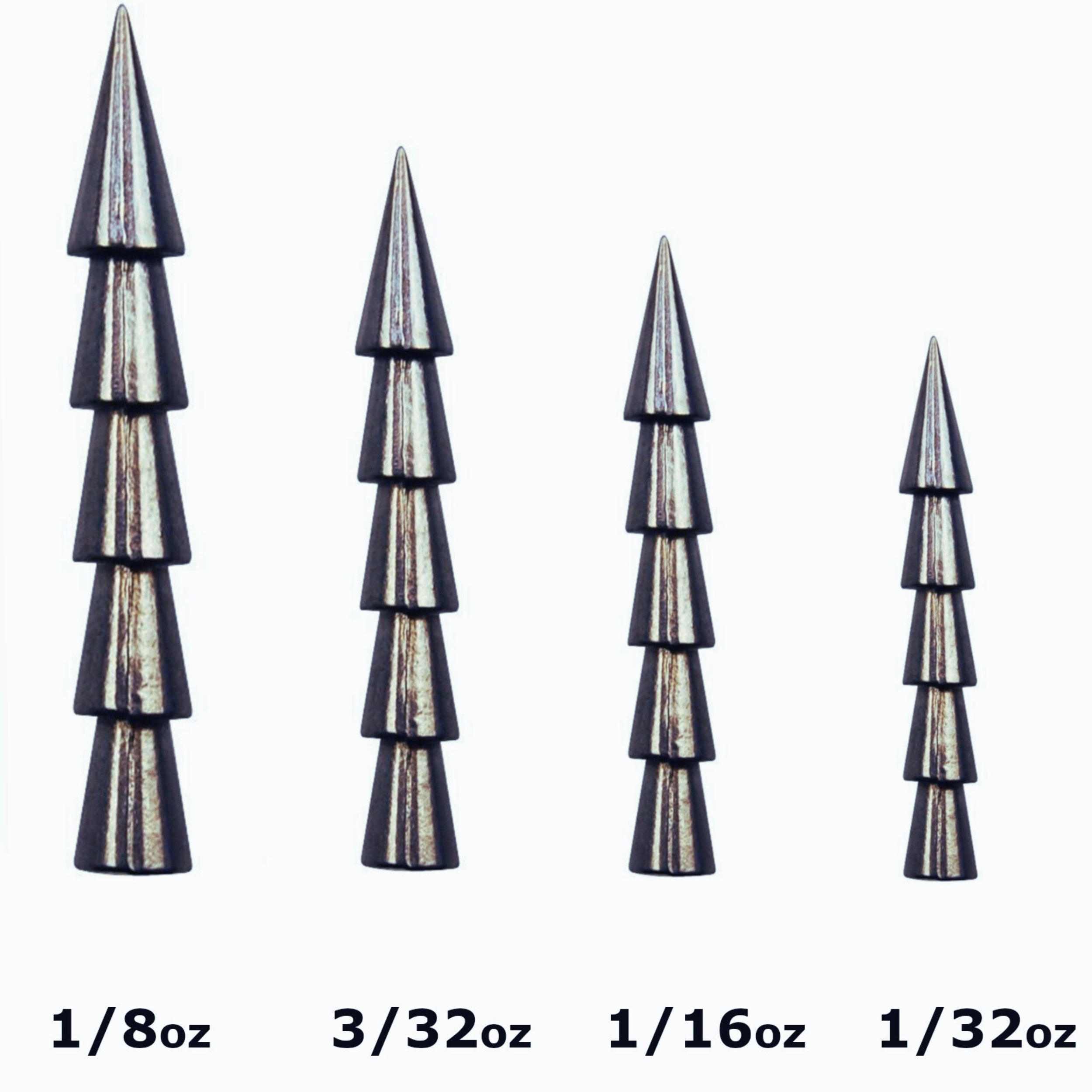 Tungsten Pagoda Wacky Nail Pencil Sinker Worm Fishing Insert Weight kit  0.3-2.6g