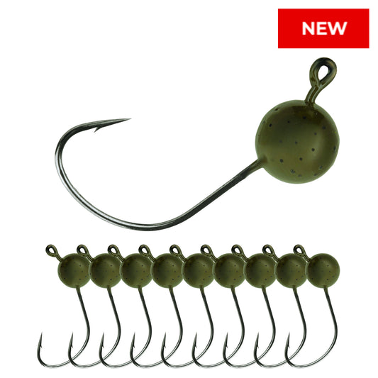Reaction Tackle Lead Wacky Jigs- 10-PACK- Ultra Sharp - New - Reaction Tackle