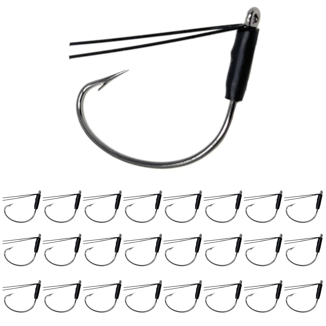 Reaction Tackle Wide Gap Wacky Hooks (25-PACK) - Reaction Tackle