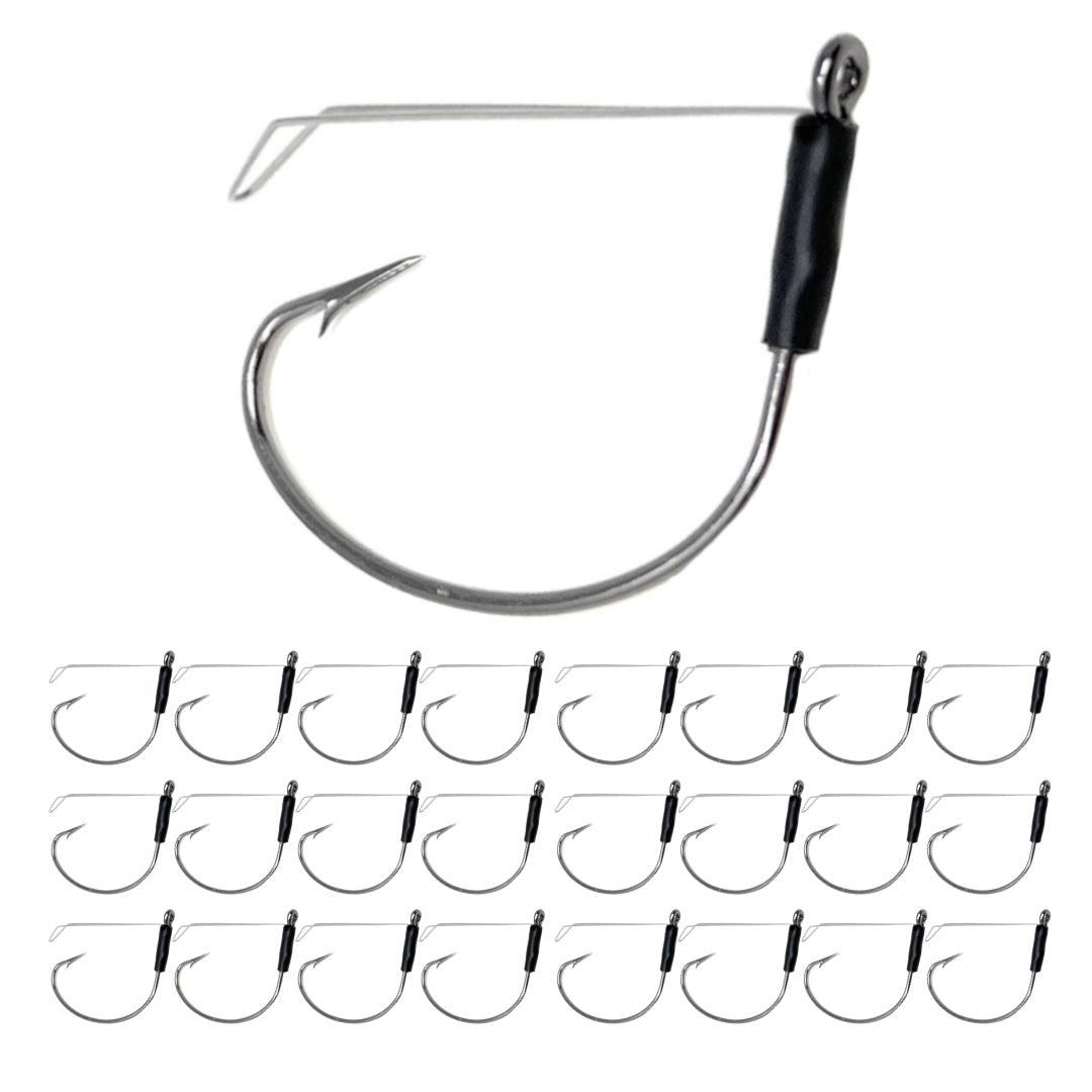 Reaction Tackle Wide Gap Wacky Hooks (25-PACK) - Reaction Tackle