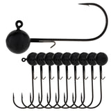 Reaction Tackle Lead Ball Jigs (10-Pack) – Premium Round Jig - image 1