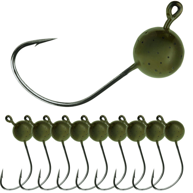 Reaction Tackle Lead Wacky Jigs- 10-PACK- Ultra Sharp - image 1