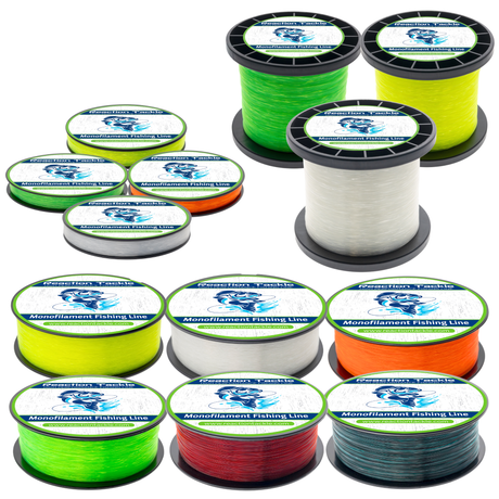 Reaction Tackle Monofilament Fishing 350yd-1lb Jumbo Spools- All Colors