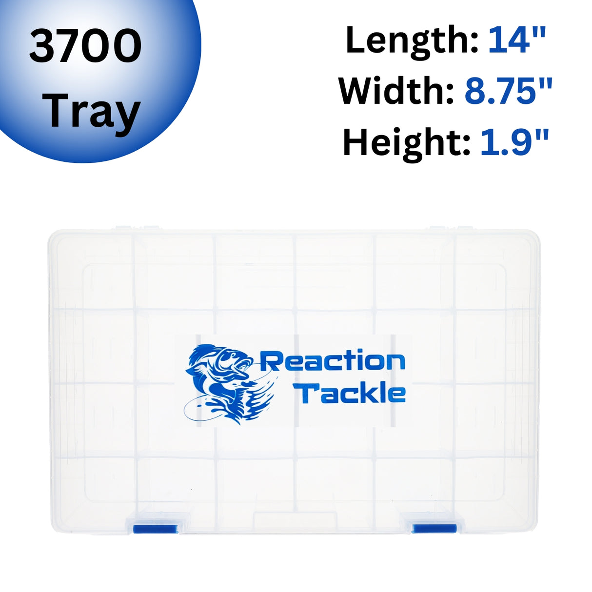 Reaction Tackle Plastic Tackle Trays: 2-Pk or 4-Pk - Reaction Tackle