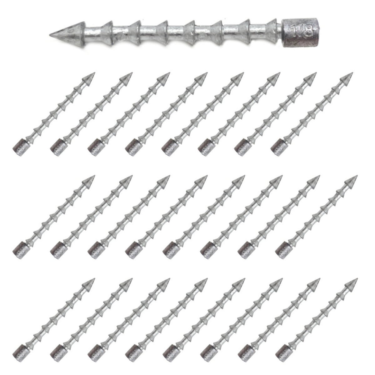 Reaction Tackle Lead Nail Weights | Insert Sinkers for Finesse Rigs