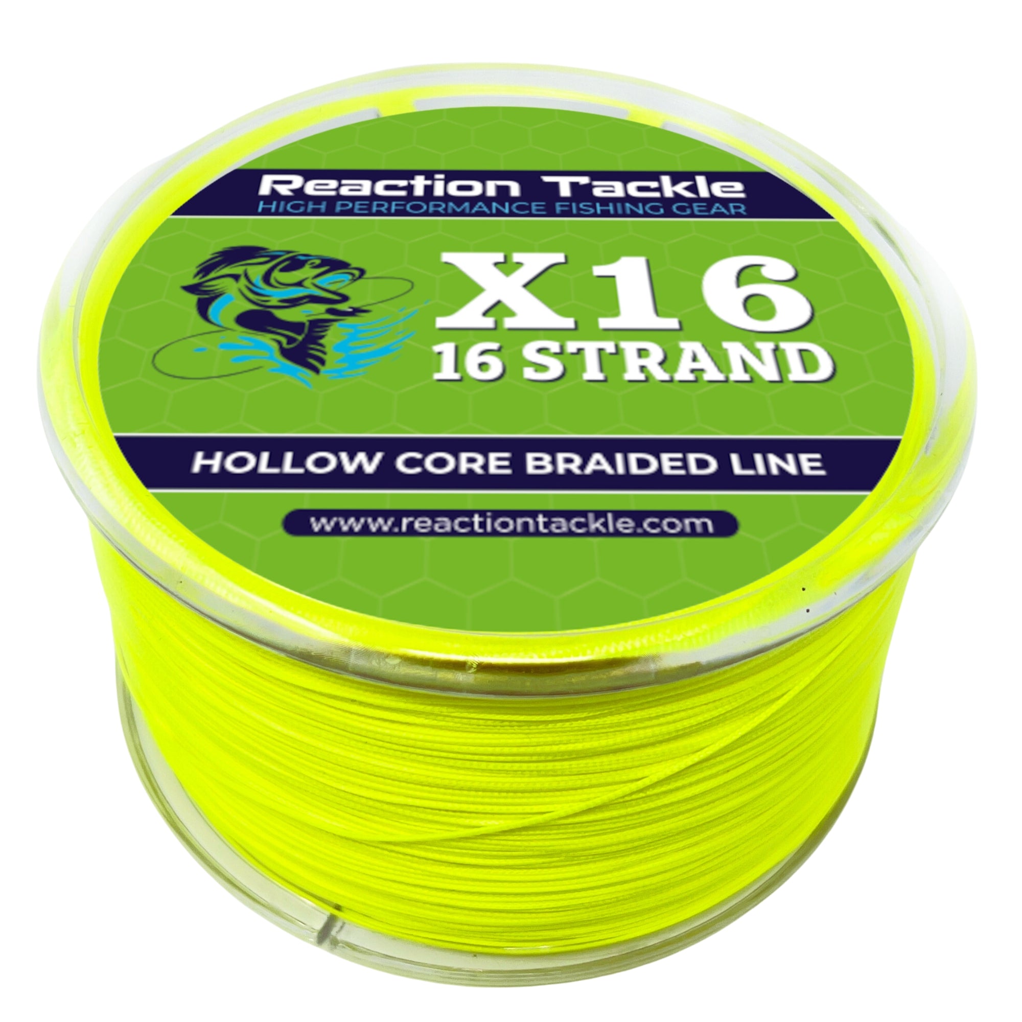 Reaction Tackle Braided Fishing Line 16-Strand Hollow Core | NO