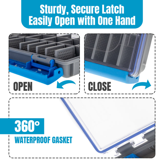 Reaction Tackle Fishing Tackle Trays | Waterproof Clip Tackle Trays