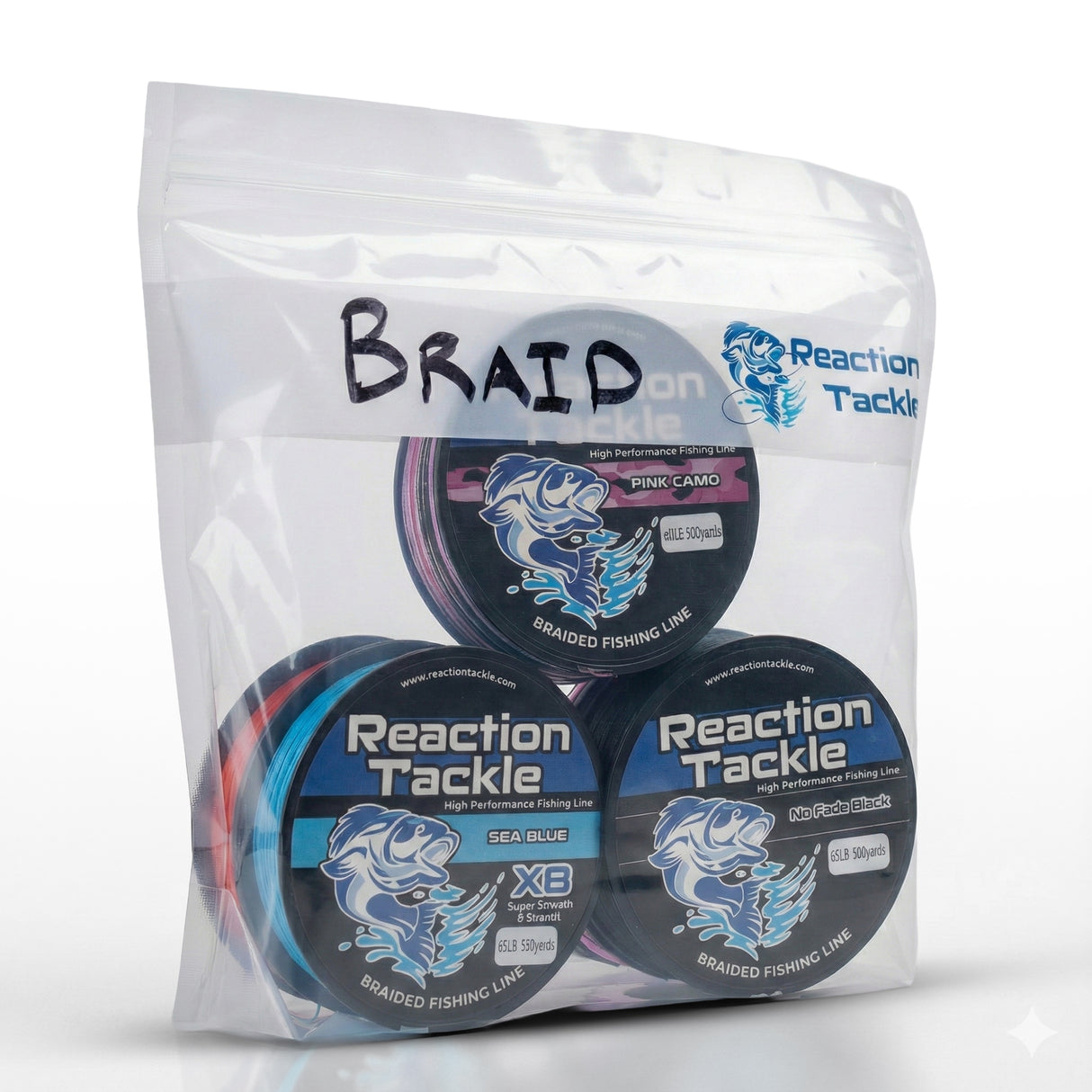 Reaction Tackle Clear Bait Bags – Soft Plastics and more- Or - image 8