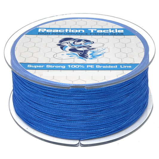 Reaction Tackle Hollow Core Braided Fishing Line, 16 Strand Braid Line,  Knotless Splice Leader Connections for Freshwater or Saltwater Fishing Line  